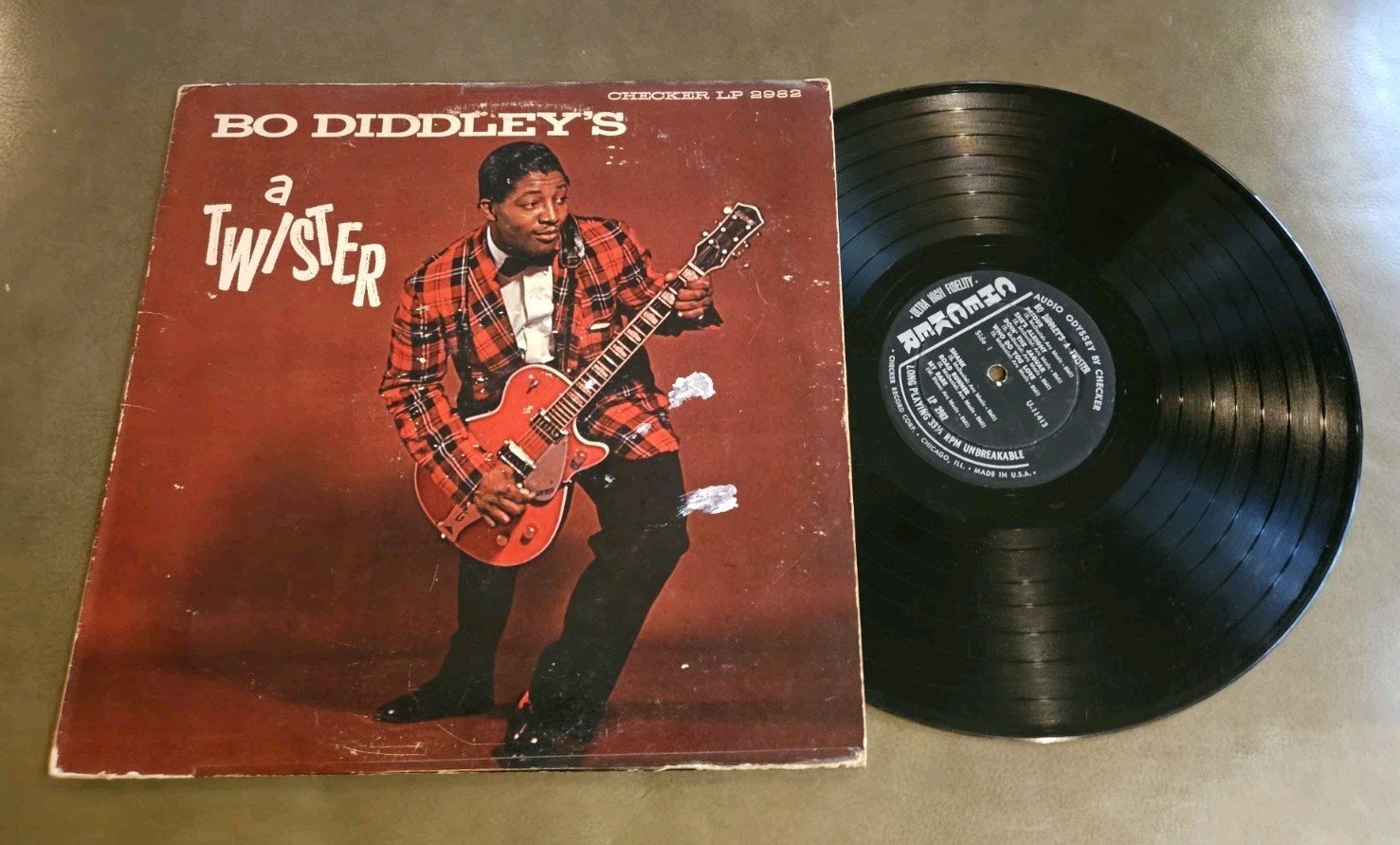 Bo Diddley Bo Diddley’s A Twister Vinyl Checker Vinyl LP 2982 Checker MONO 1962