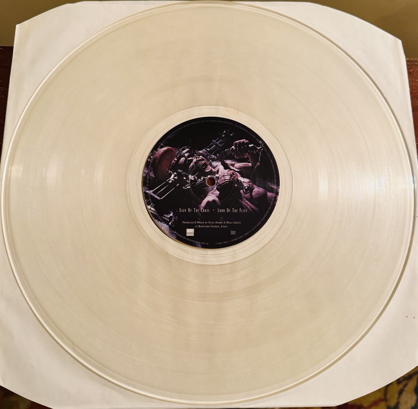 Iron Maiden – The X Factor 1995 USA UK 1st Pressing Clear 2x Vinyl LP NM W/Hype!