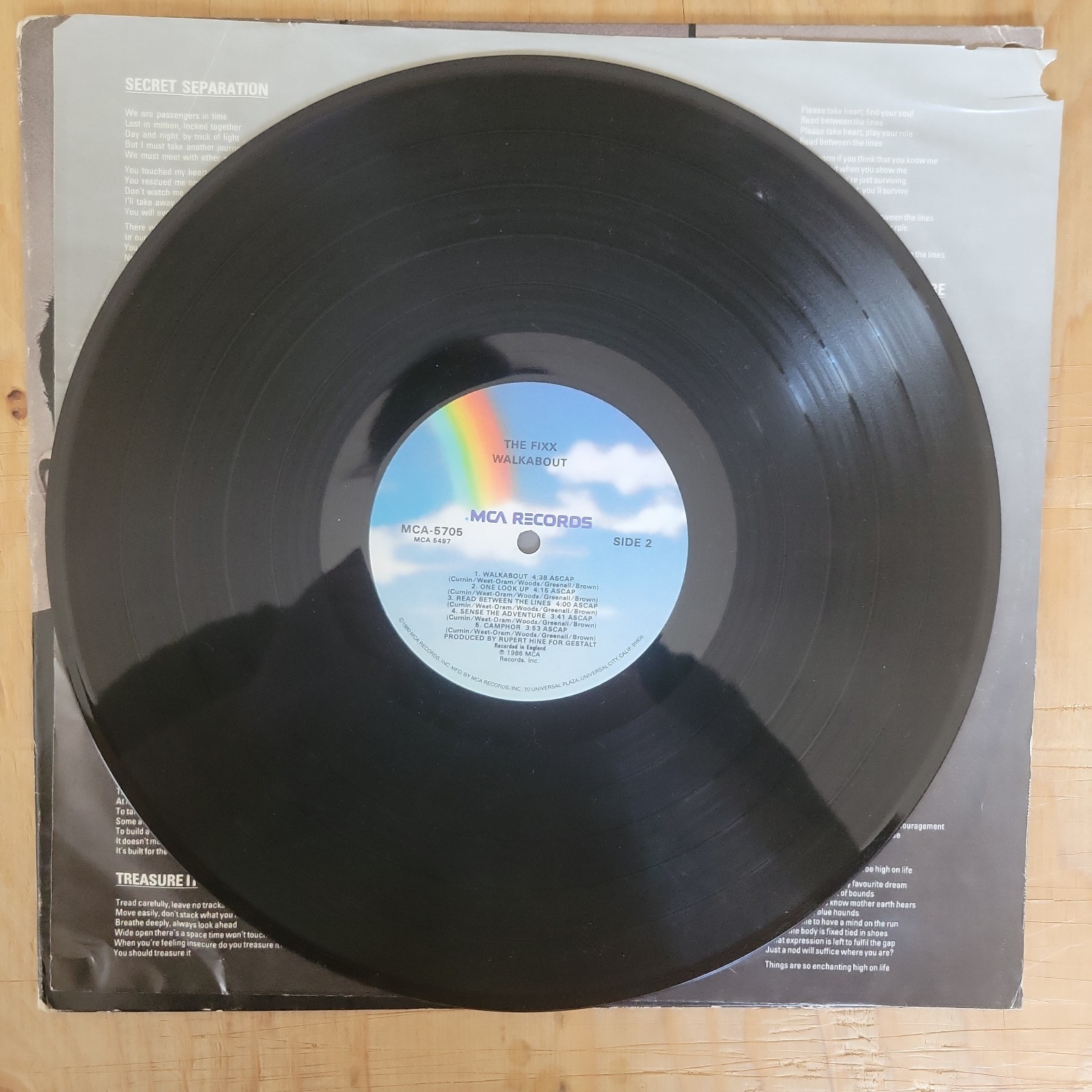 THE FIXX – Walkabout (1986, Vinyl LP) “Built For The Future” “Chase The Fire”