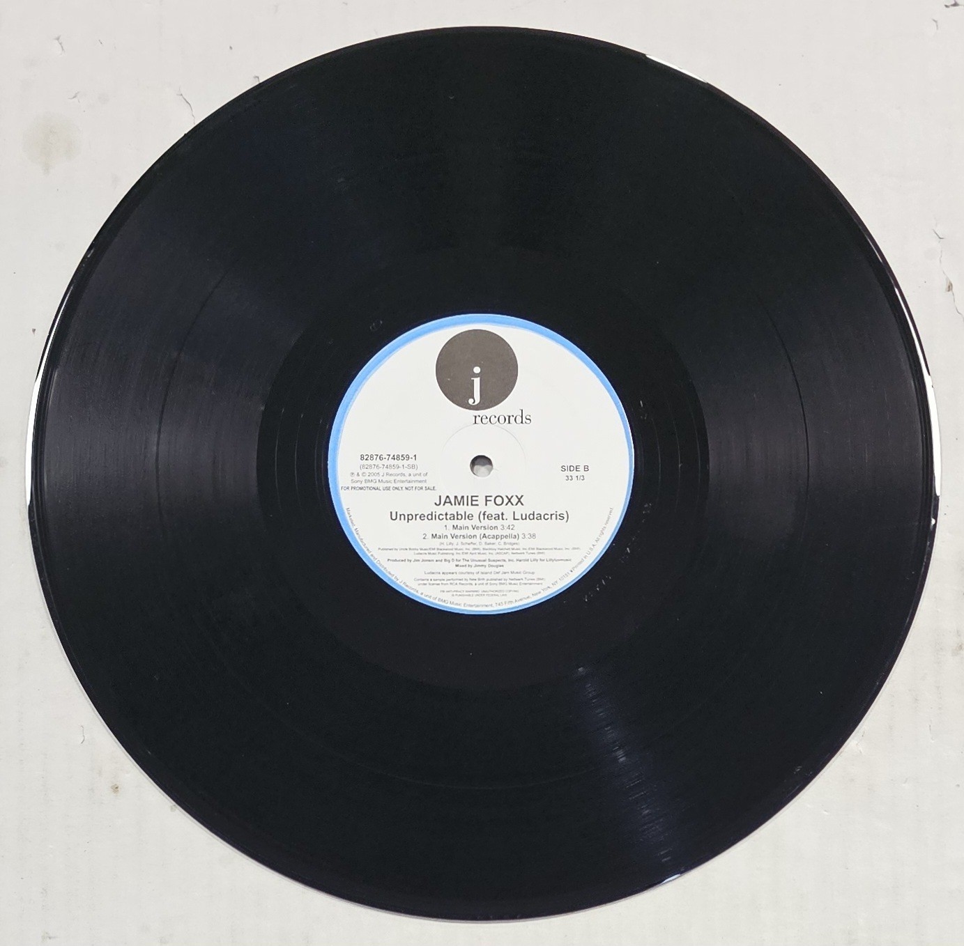 Jamie Foxx Feat. Ludacris – Unpredictable 12″ Single 2005 Promo – EX