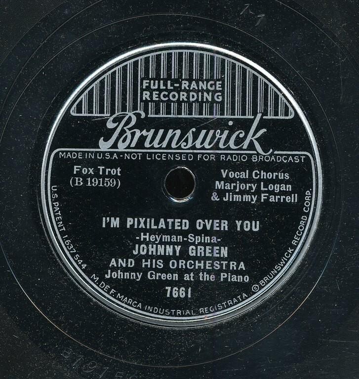 78tk-dance-BRUNSWICK 7661-Johnny Green-(I’ve got a heavy date/I’m Pixilated over