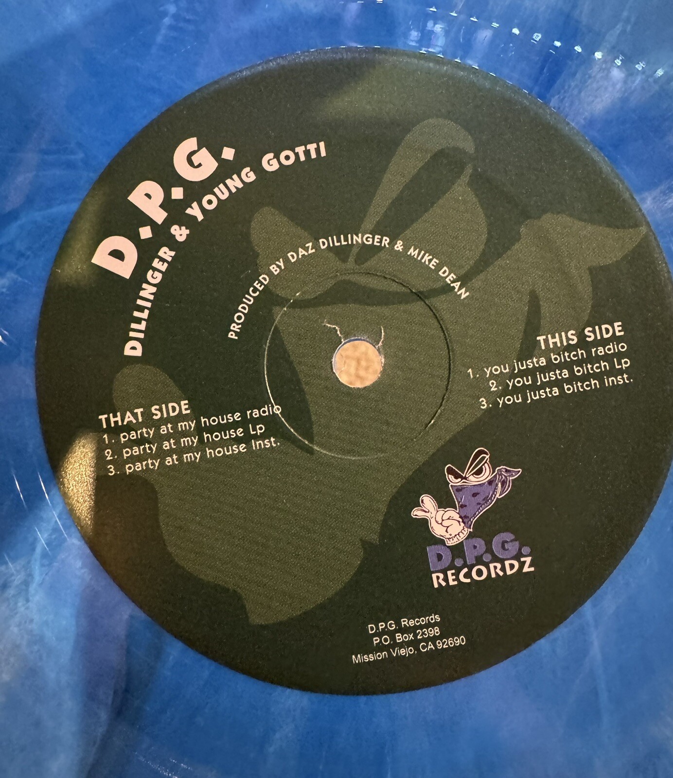 Tha Dogg Pound – You Justa Bitch / Party At My House 12” Vinyl DPG BLUE Record