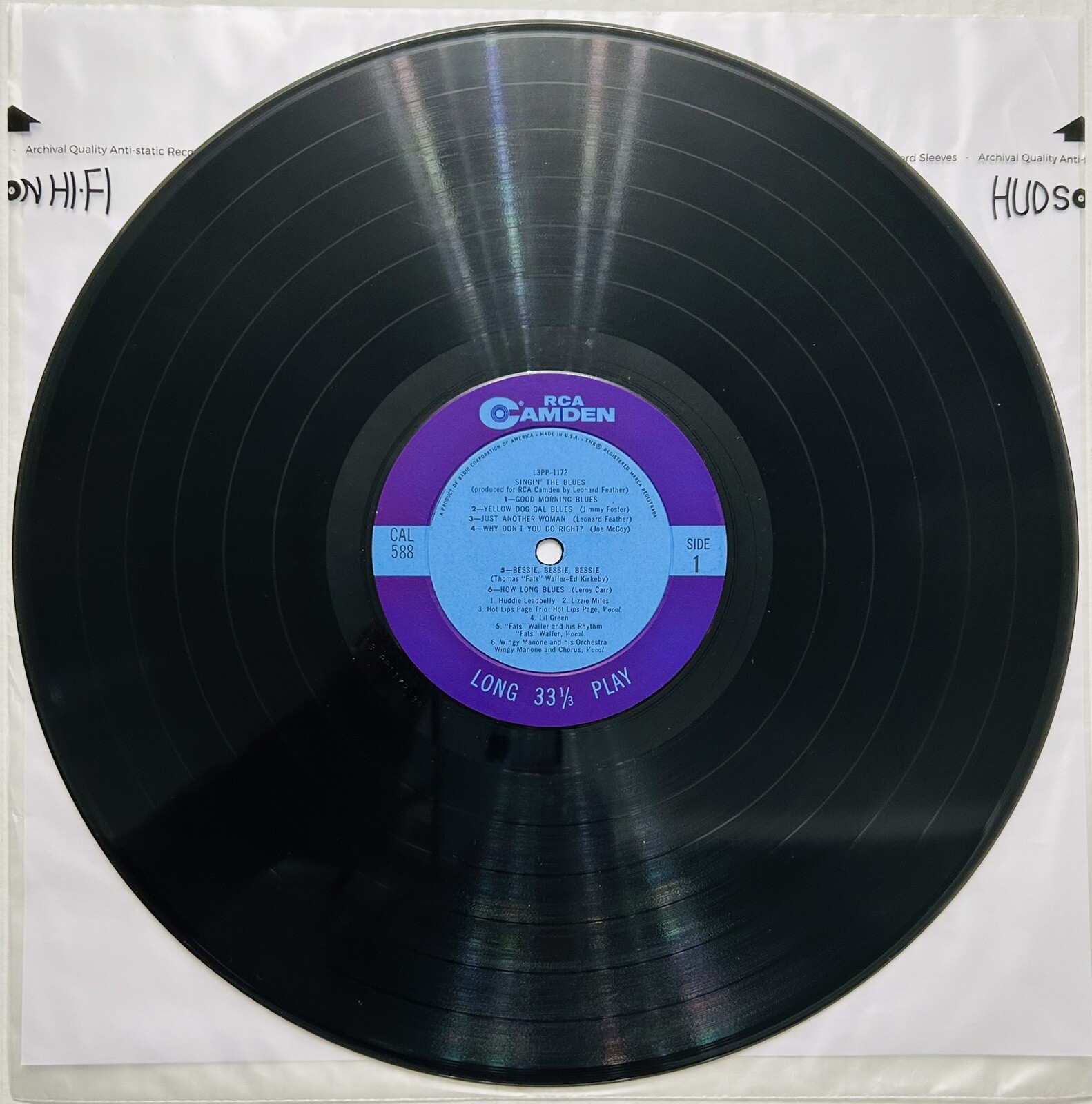 Various Artists – Singin’ The Blues – RCA Camden – Vinyl LP Ultrasonic Cleaned