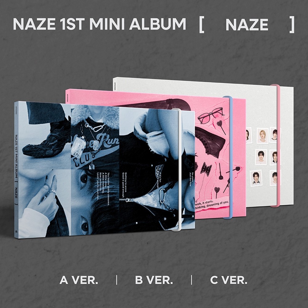 NAZE [NAZE] 1st Mini Album RANDOM Ver/CD+Cover+Band+33Page+2 Photo Card OFFICIAL