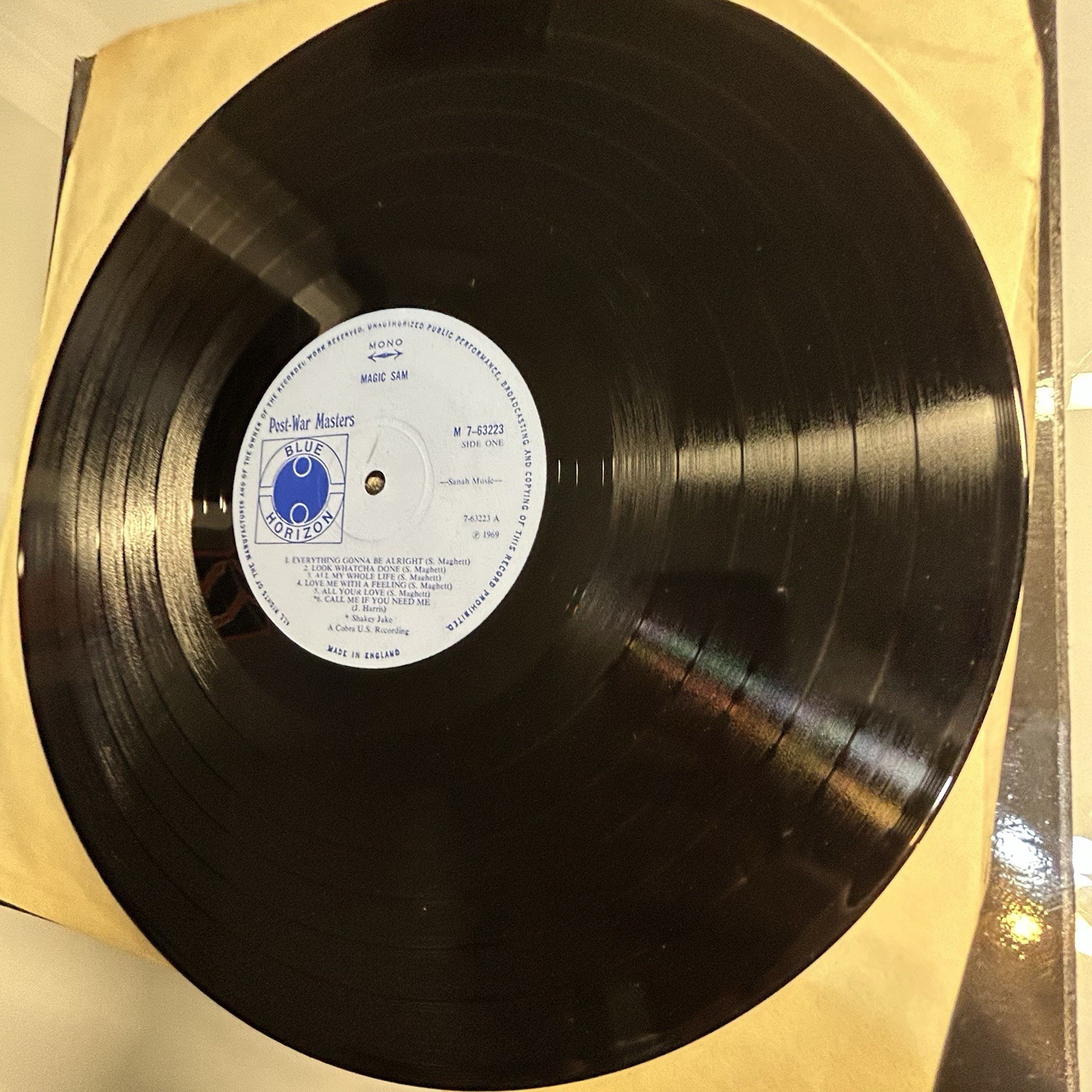 MAGIC SAM 1937-1969 ~ Post War Masters Blue Horizon 1970 ~ RARE LP ~ NEAR CHERRY