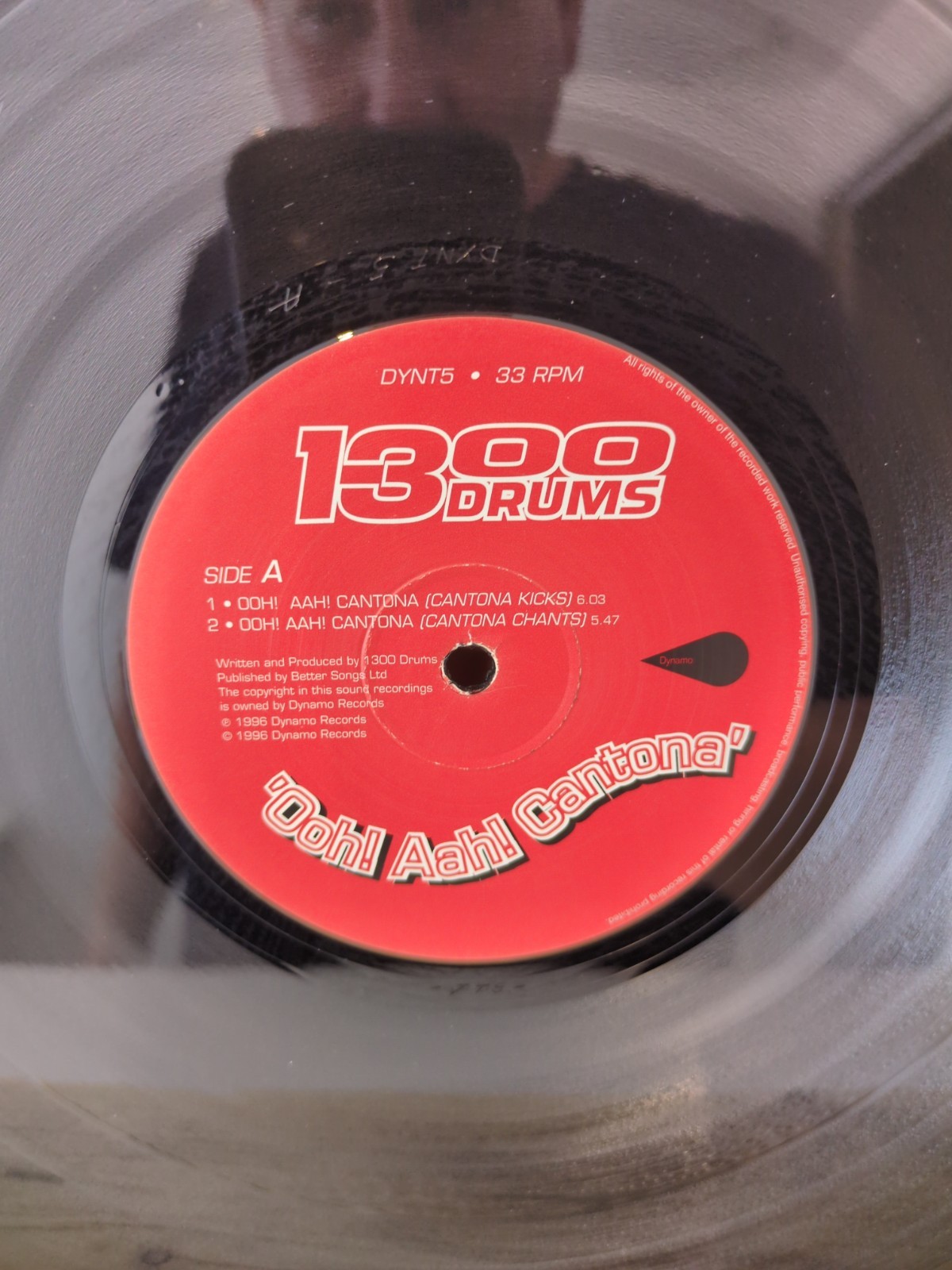1300 Drums Ooh! Aah! Cantona 12″ Vinyl Record 1996 Dynamo DYNT5