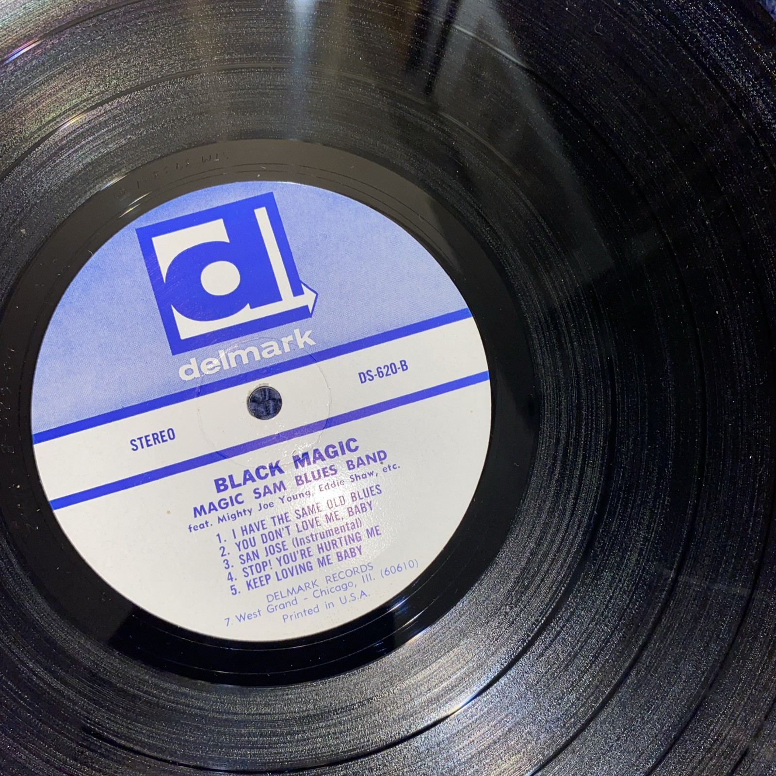 BLACK MAGIC DELMARK DS-620 MAGIC SAM BLUES BAND EX FIRST PRESS