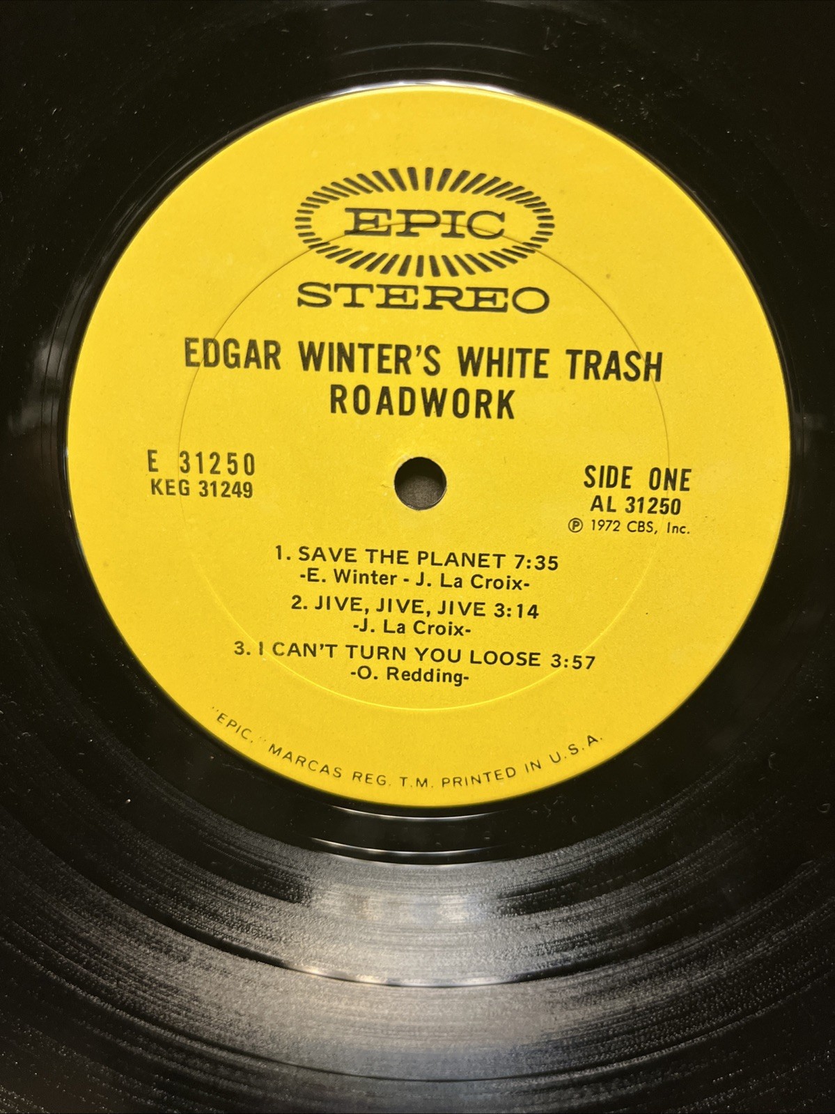 Edgar Winter White Trash Roadwork 2LP Rick Derringer Johnny Winter Live Vg++