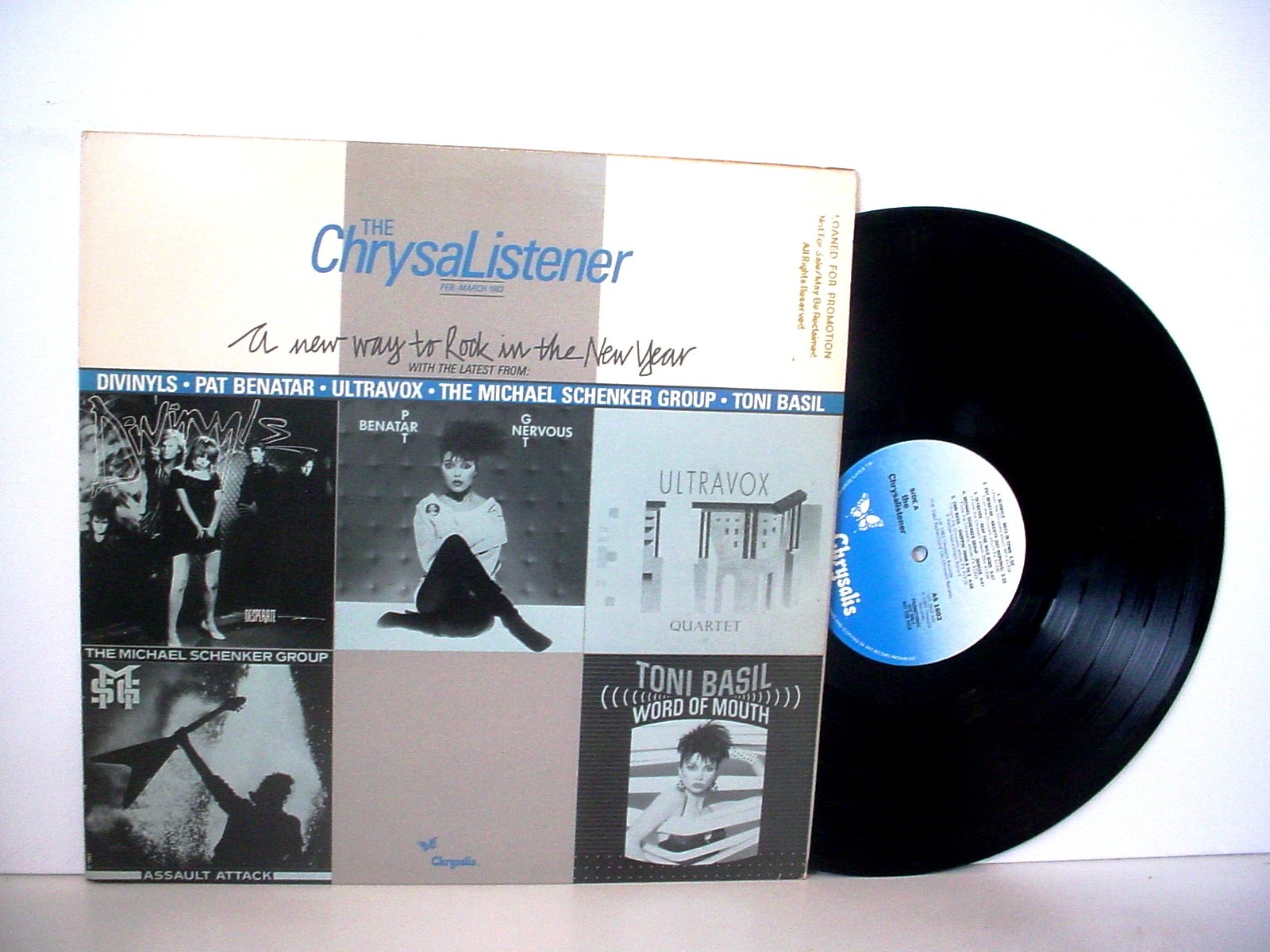 CHRYSALISTENER PROMO 1983 Pat Benatar Michael Schenker Ultravox Divinyls Basil