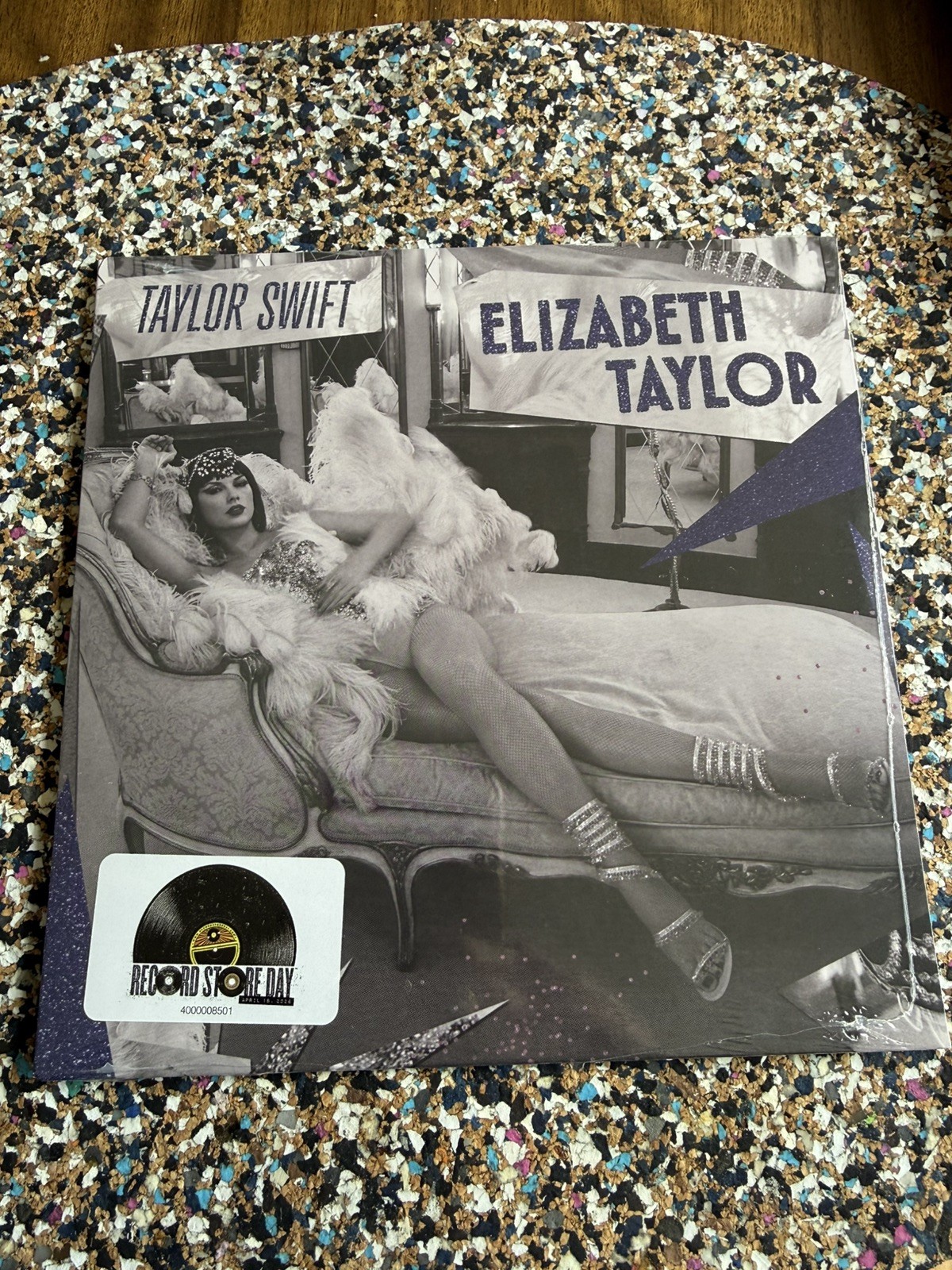 Taylor Swift “Elizabeth Taylor” 7 “Purple Glitter Vinyl RSD 2026 BN / Sealed
