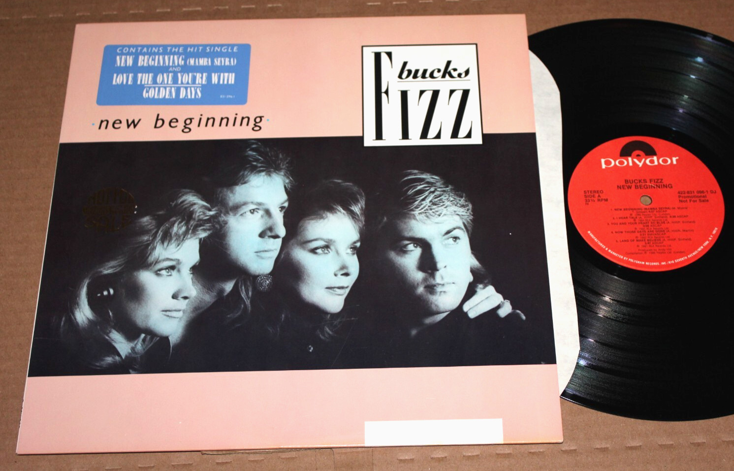 BUCKS FIZZ – New Beginning (Original 1986 U.S. Promo LP) NM Vinyl
