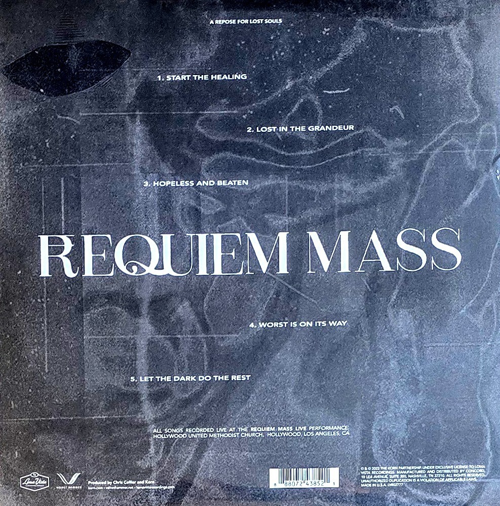 KORN – REQUIEM MASS – BLUE VINYL LP ” NEW, SEALED “