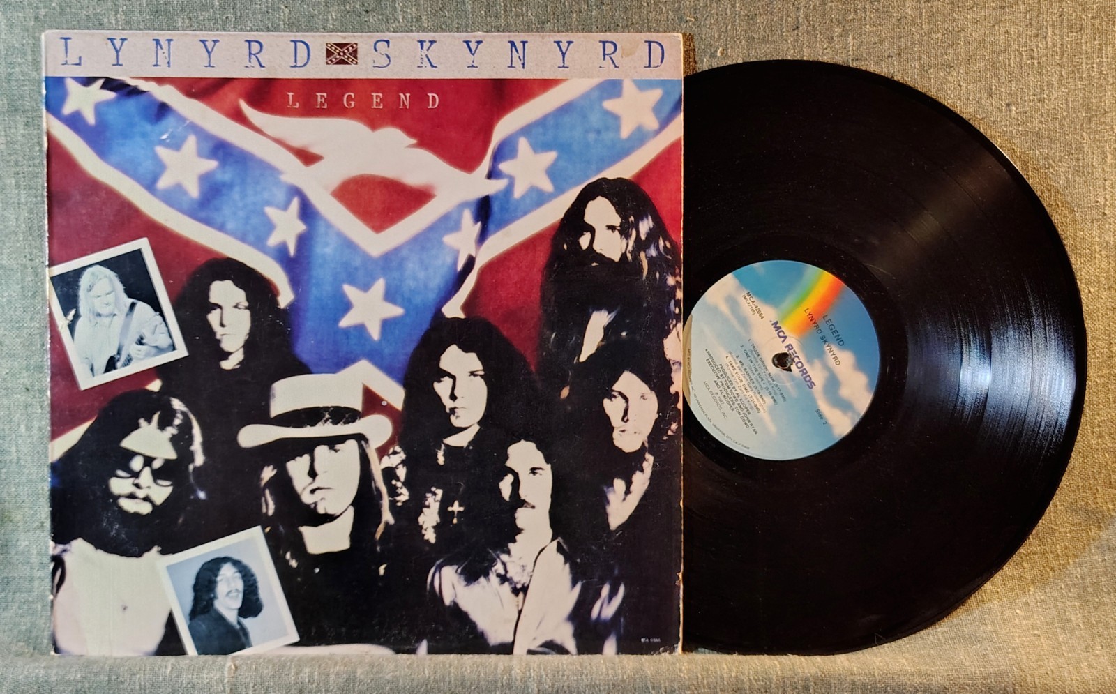 LYNYRD SKYNYRD ❤️💙 LEGEND Vinyl LP 1987 Unreleased Tracks Record Album VG+/VG+