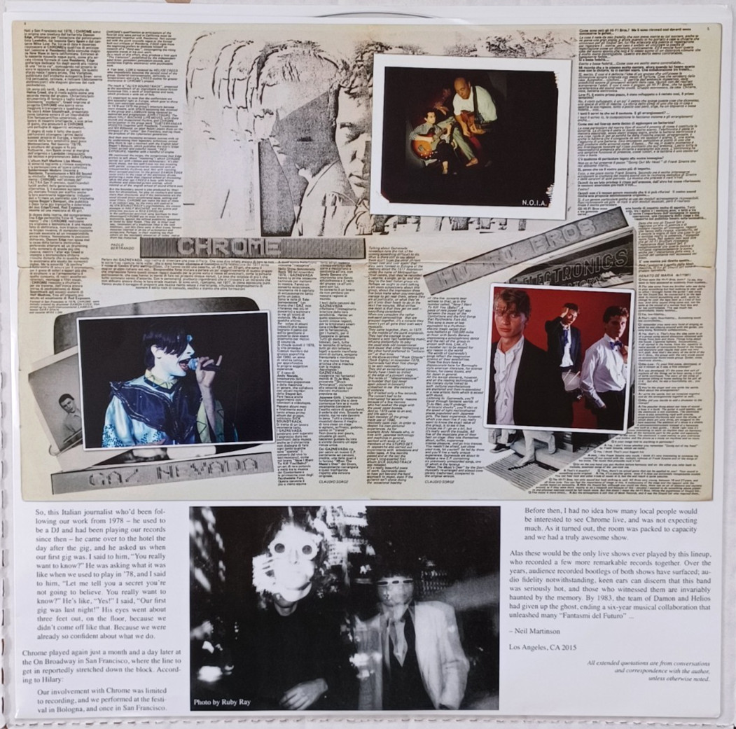 Chrome LP – Chromosome Damage. Limited Edition Clear Vinyl Live Album 2015. Mint