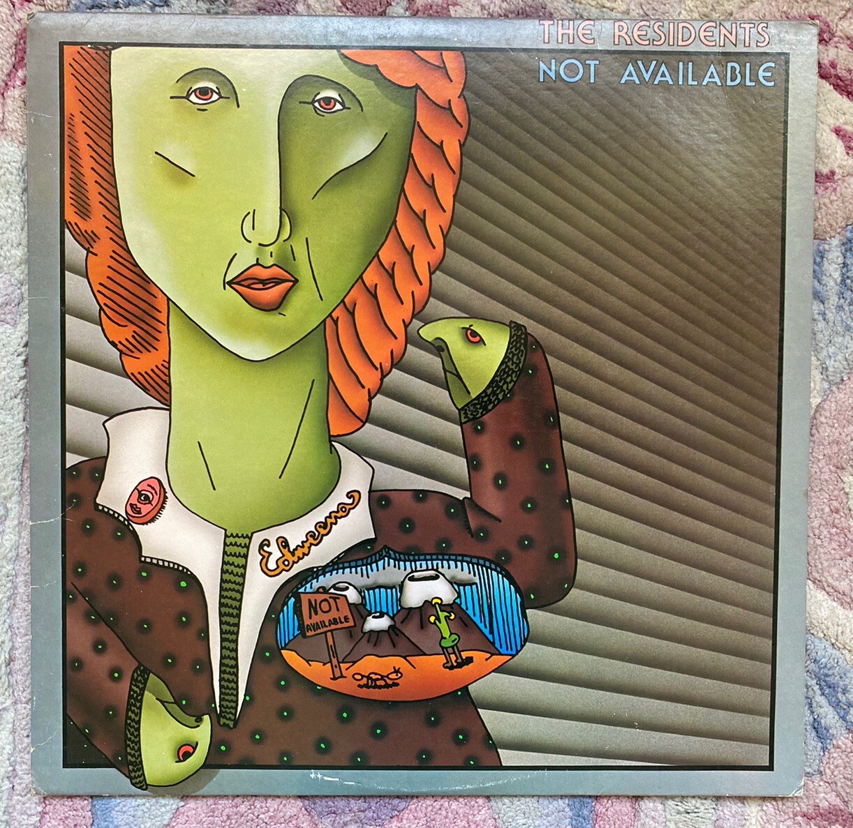 THE RESIDENTS ‎– Not Available LP Green Label Reissue US Vinyl 1983 RR1174 EX