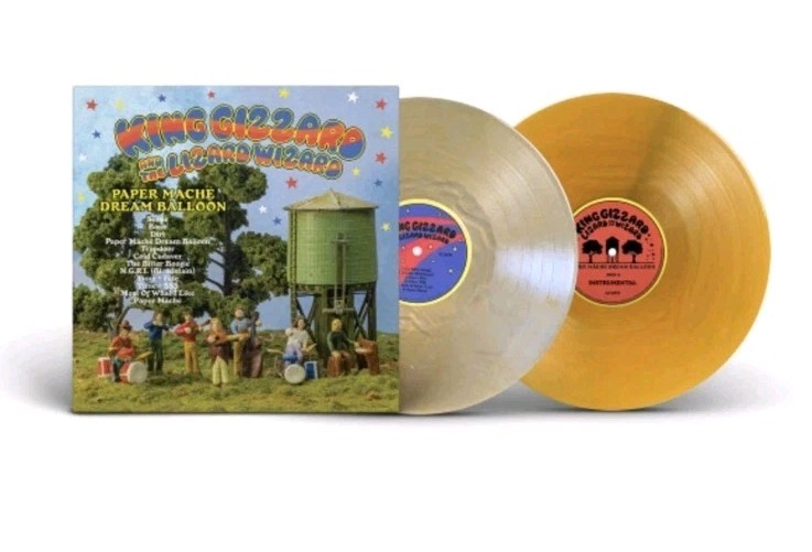 KING GIZZARD & LIZARD WIZARD Paper Mâché Dream Colored Vinyl 2LP NEW Reissue