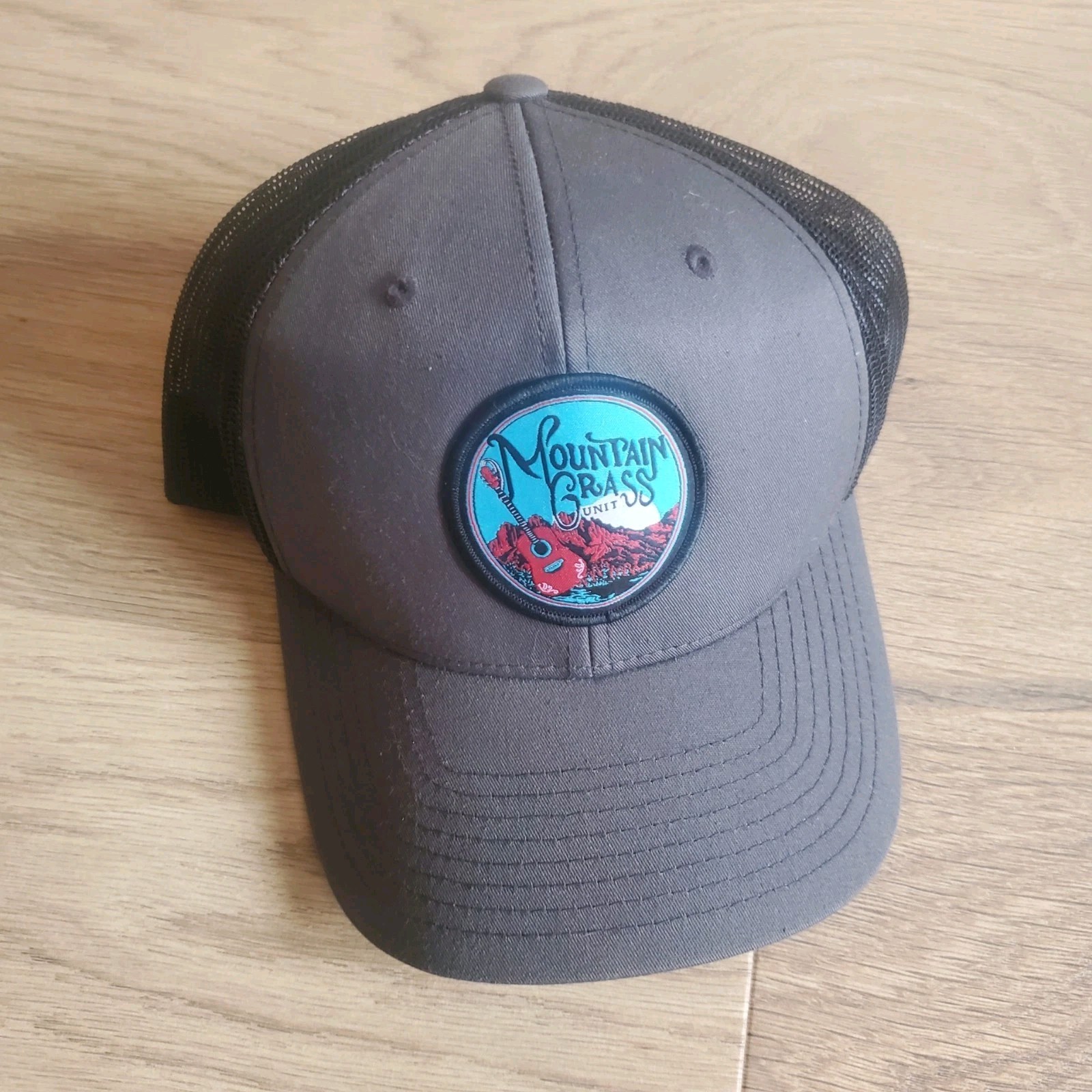 Mountain Grass Unit Runnin’ From Trouble Official Hat. Bluegrass Music