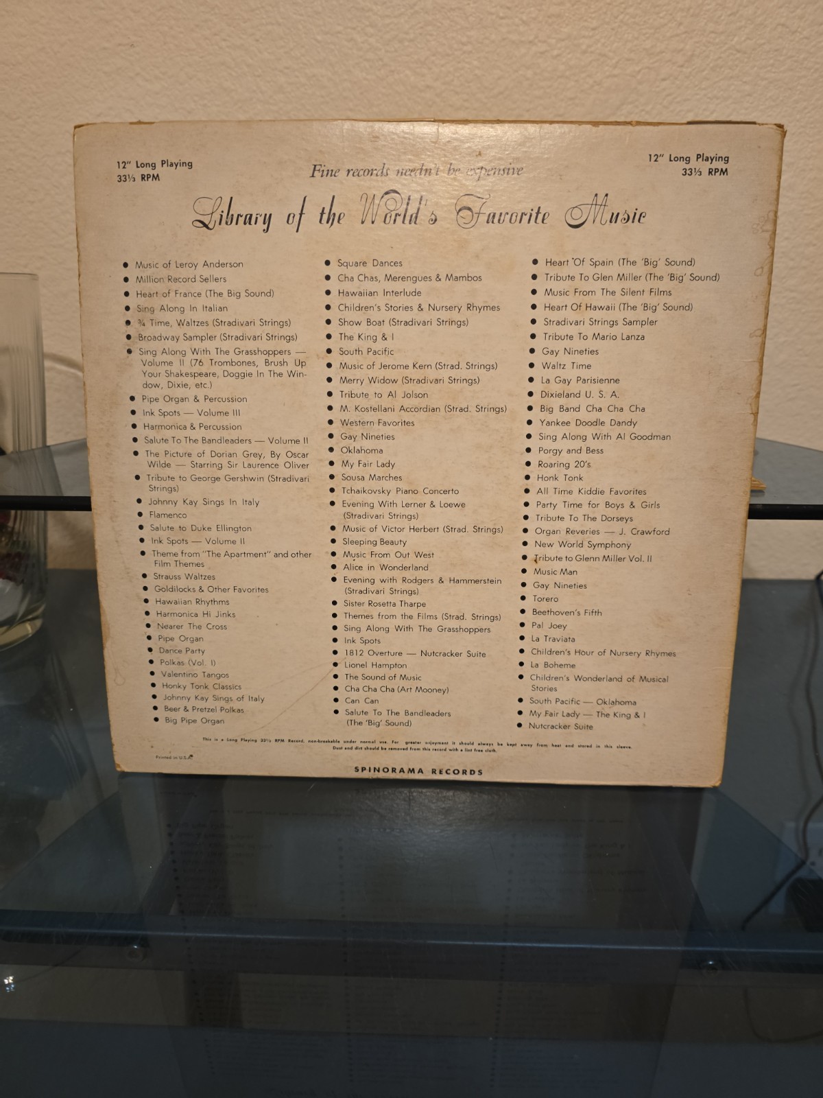 The Ink Spots At Las Vegas 33 RPM album