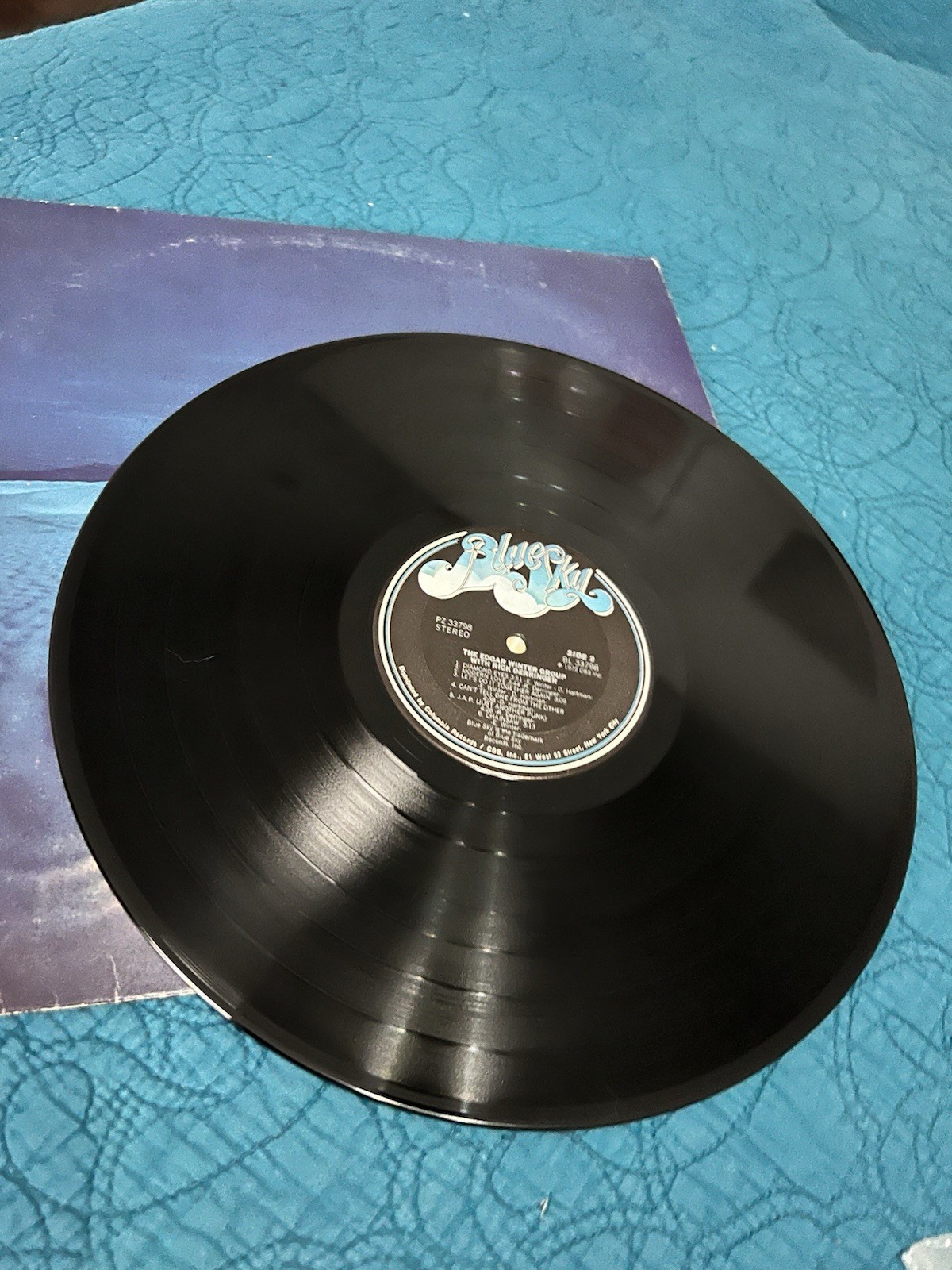 EDGAR WINTER GROUP With Rick Derringer WHITE LABEL PROMO 1975 BLUE SKY PZ 33798