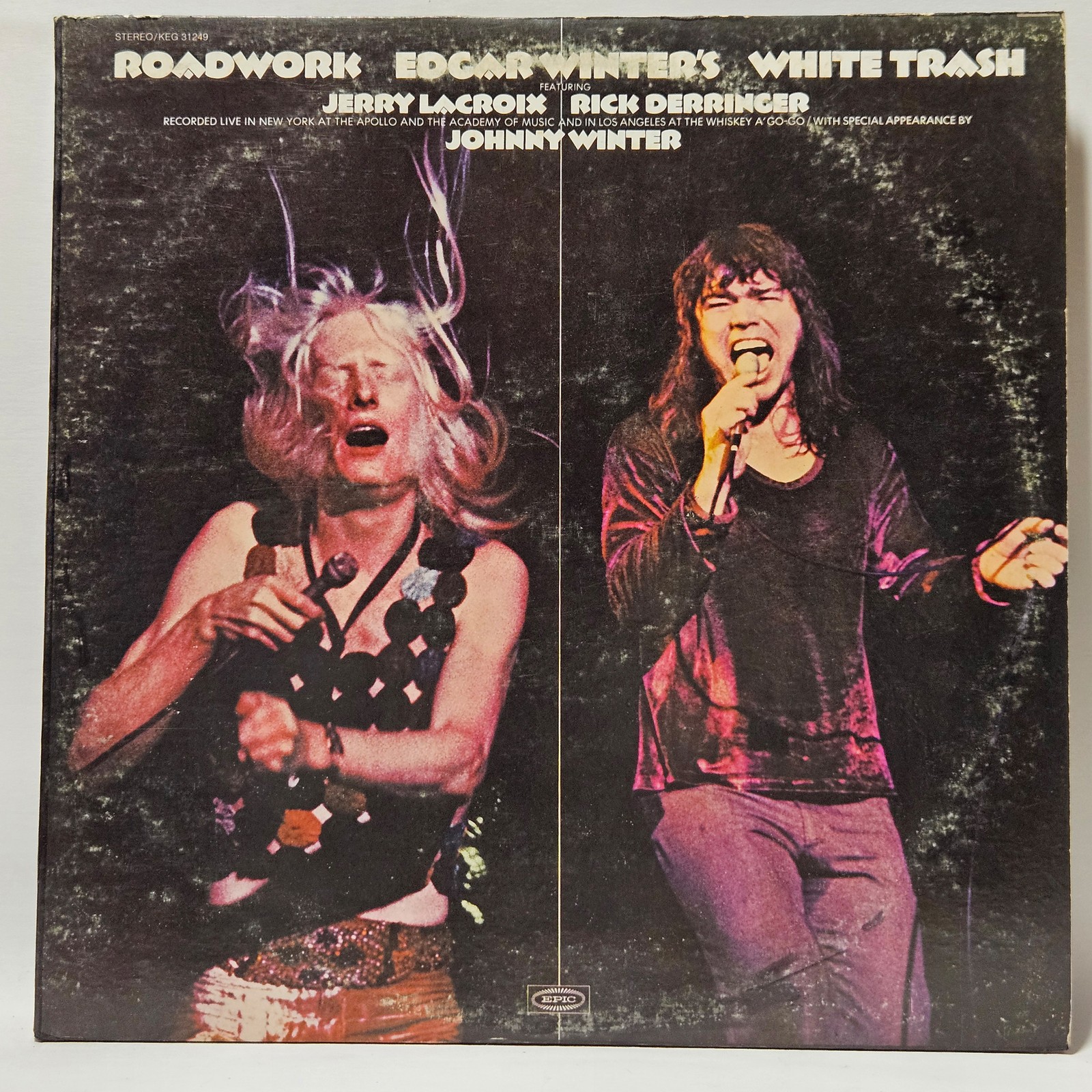 Edgar Winter’s White Trash – Roadwork – 1973 Rock – EX – Ultrasonic Clean