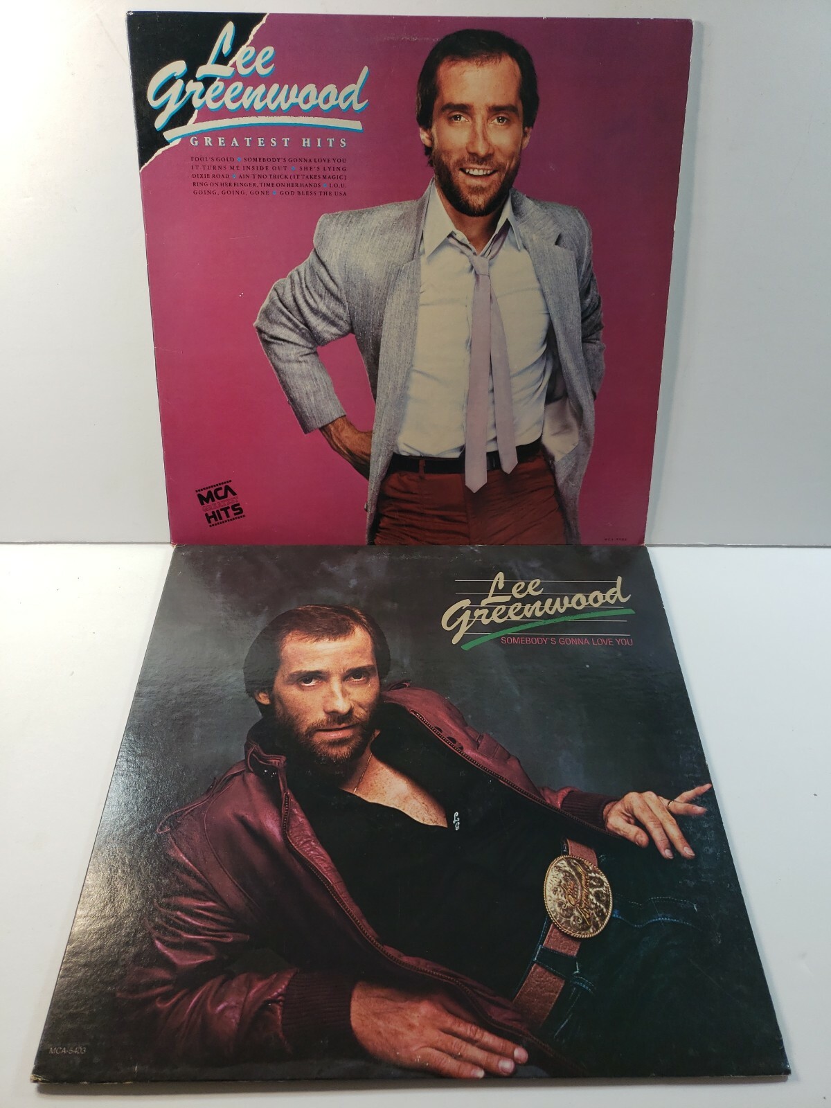 Lot of 2 Lee Greenwood – Greatest Hits & Somebody’s Gonna Love You EX/EX