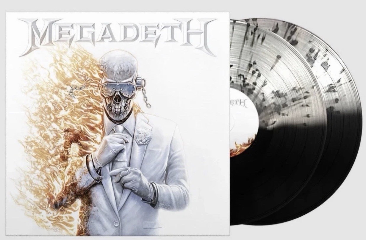 MEGADETH – Self-Titled 2xLP Half Clear/Black Splatter Vinyl Limited Edition New