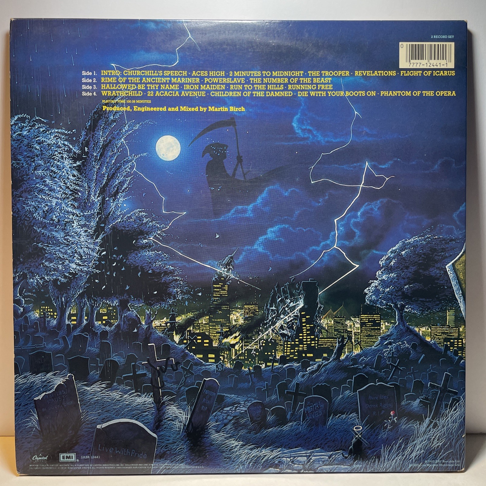 Iron Maiden – Live After Death – FAST SHIPPING – Rare 1985 2x Vinyl Lp