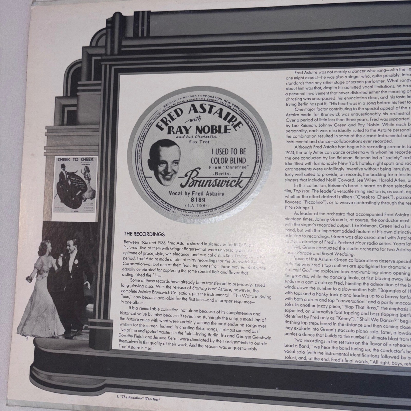 Starring Fred Astaire Columbia Masterworks SG 32472 Vinyl 2 LP 1935-1938