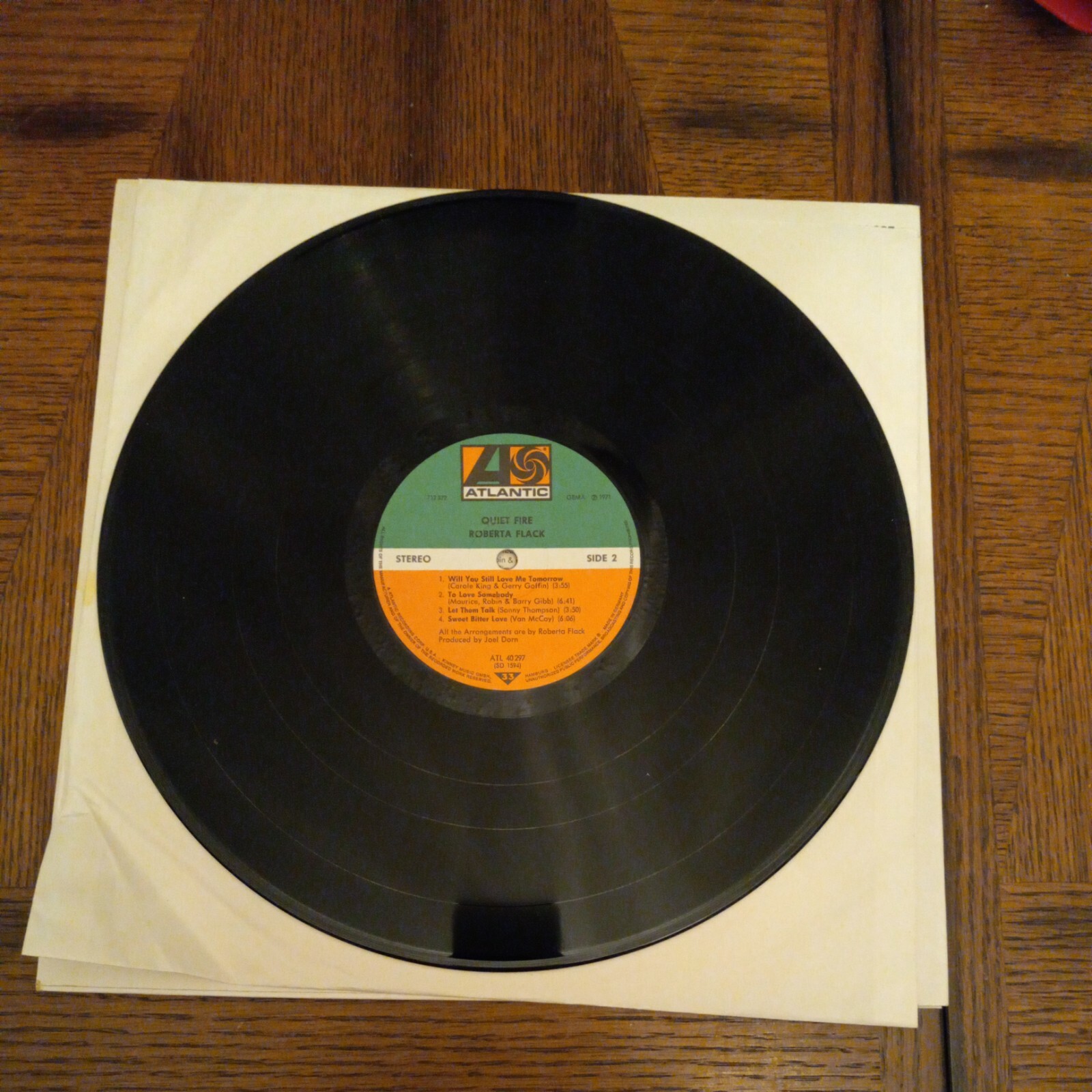 Roberta Flack – Quiet Fire LP – Atlantic ATL 40297 German Import Rare VG+!!