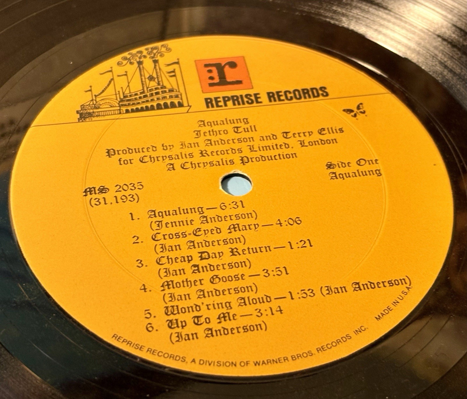 Jethro Tull Aqualung 1971 Vinyl LP (VG+!) First Edition! RARE!