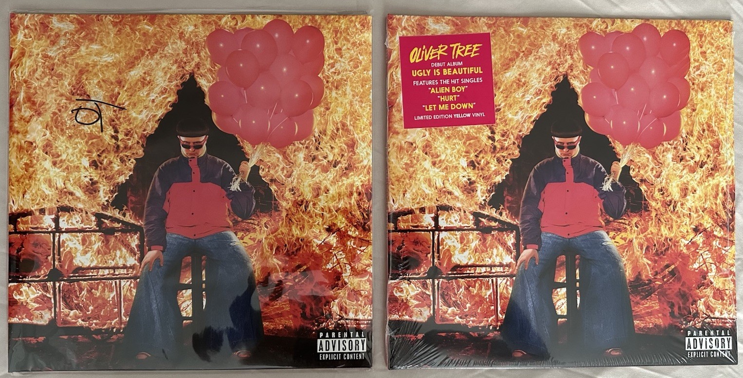 Oliver Tree Ugly Is Beautiful LP SEALED SIGNED YELLOW TRANSLUCENT FIRST PRESS