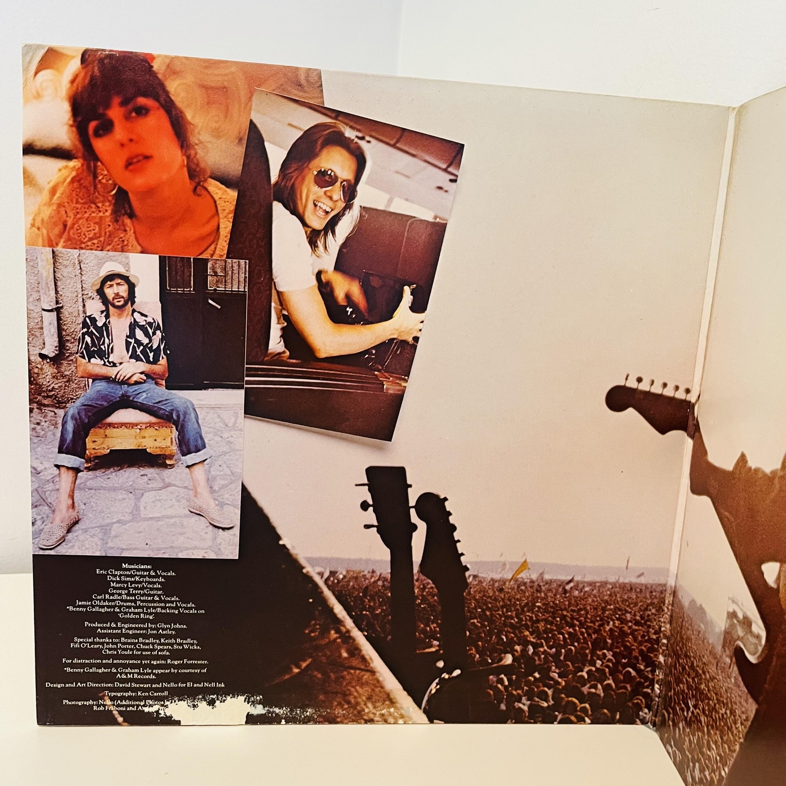 Eric Clapton Backless 12″ Black Vinyl LP 1978 USA Blues Classic Rock Vintage