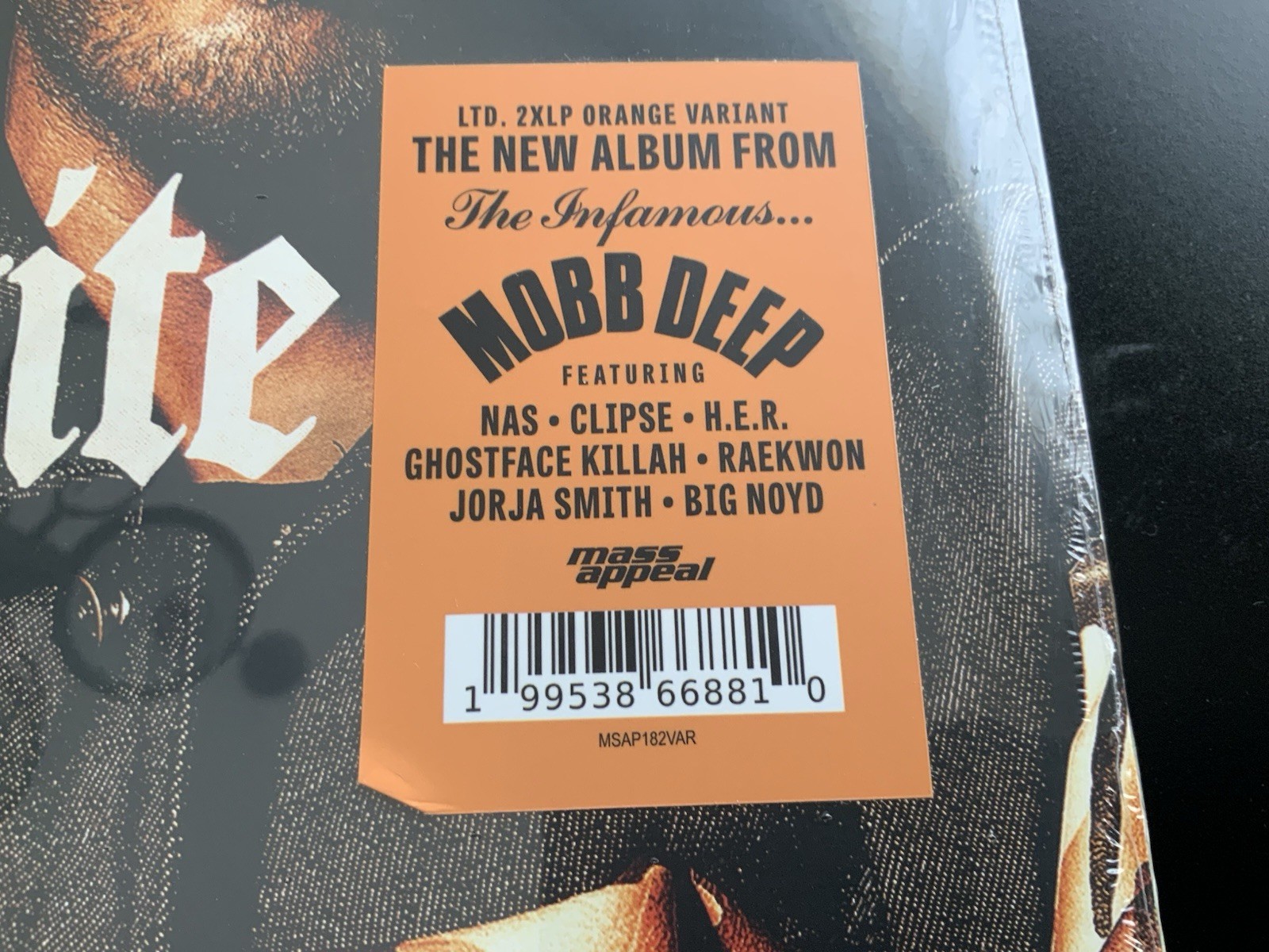 Mobb Deep – Infinite (Mass Appeal) Orange 2LP Vinyl 12″ Album