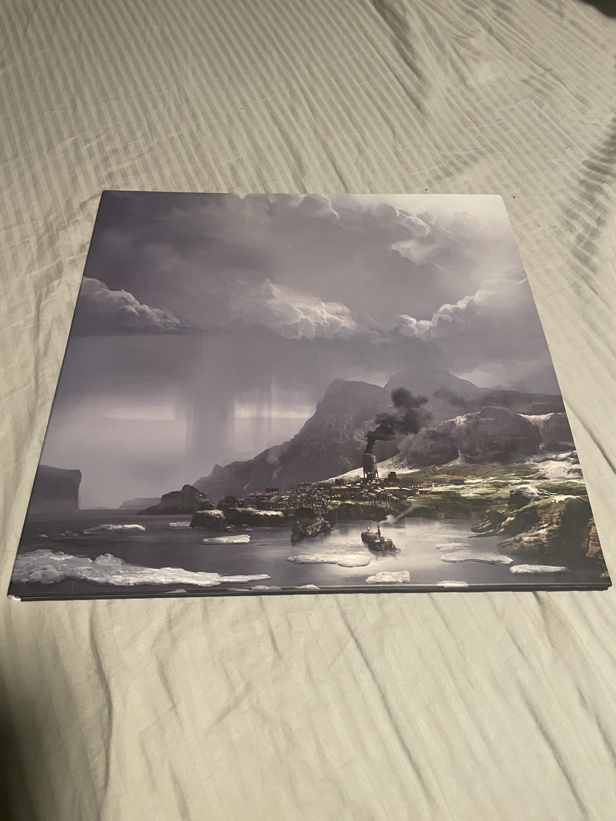 Frostpunk Video Game Soundtrack OST Vinyl Record Blue/White 2xLP