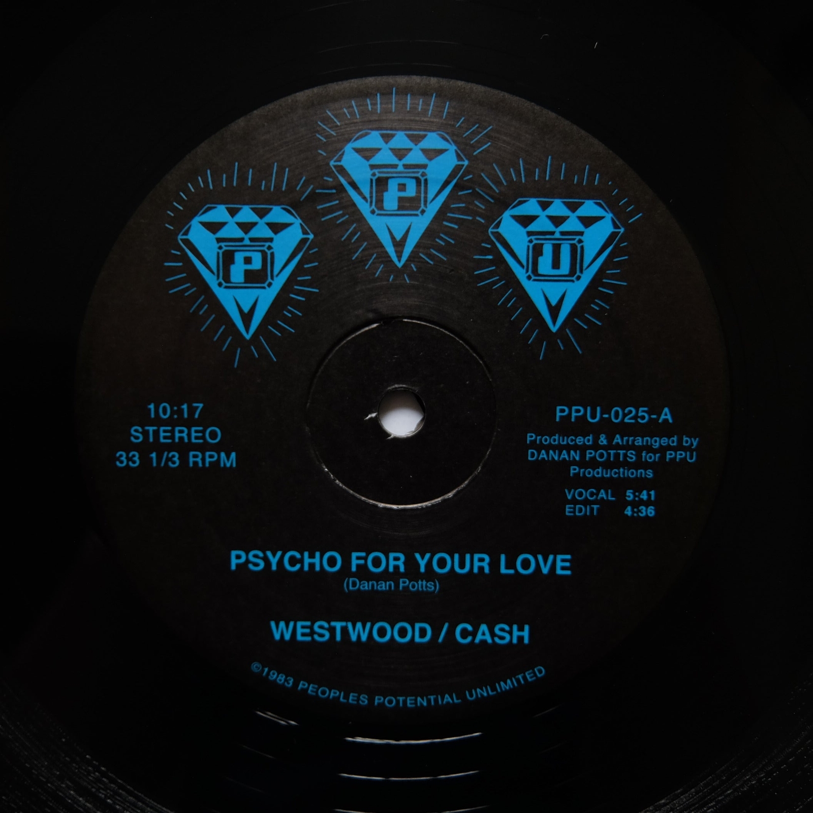 WESTWOOD/CASH “Psycho For Your Love” PPU VOCODER BOOGIE FUNK 12″