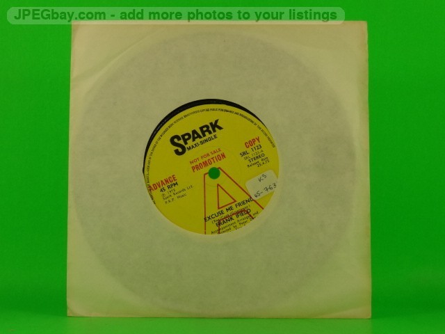 FRANK IFIELD EXCUSE ME FRIEND (DEMO) (152) 3 Track 7″ Single Plain Paper Sleeve