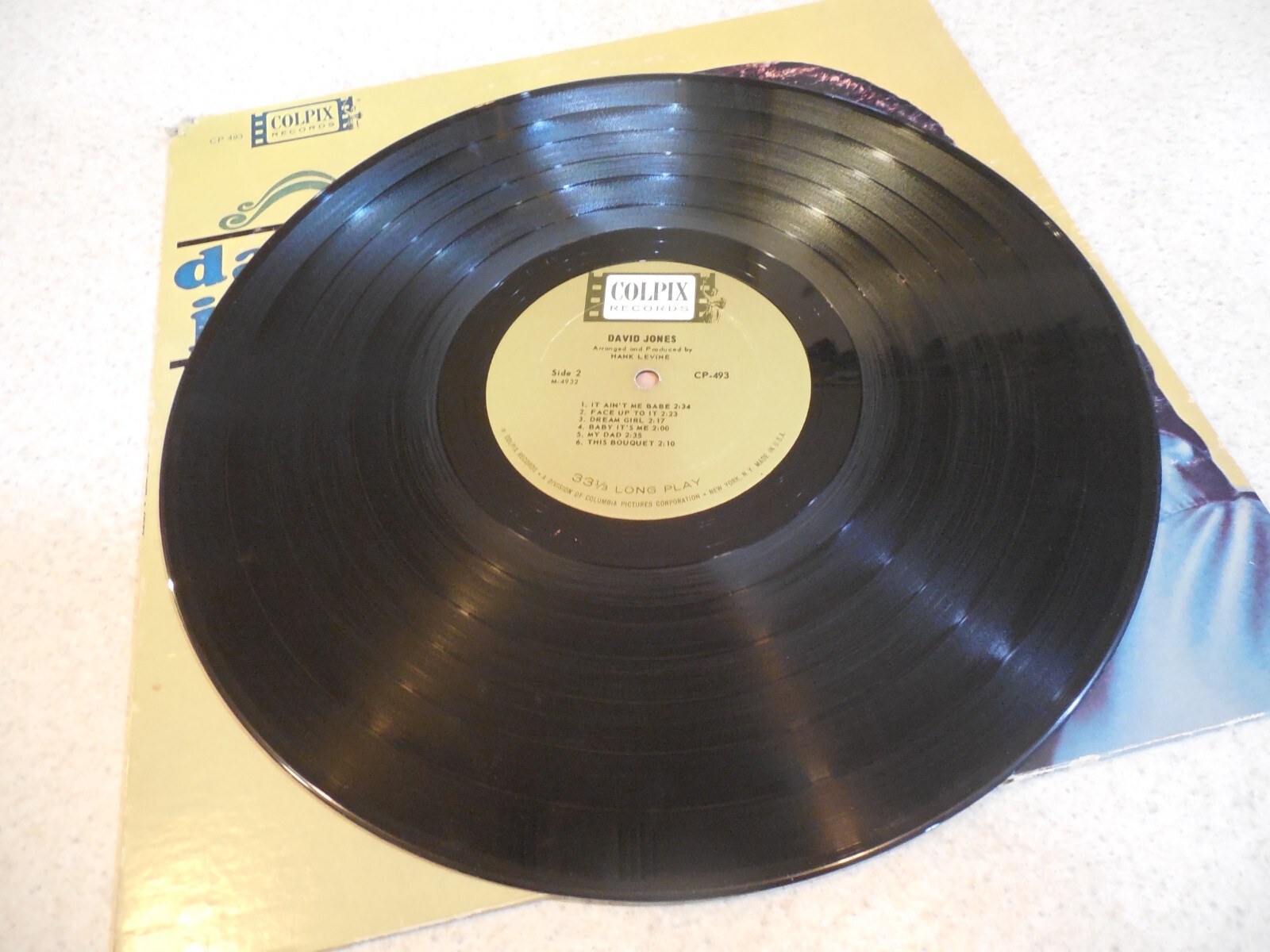David Davy Jones LP – Self Titled – Colpix Records CP 493 Monkees