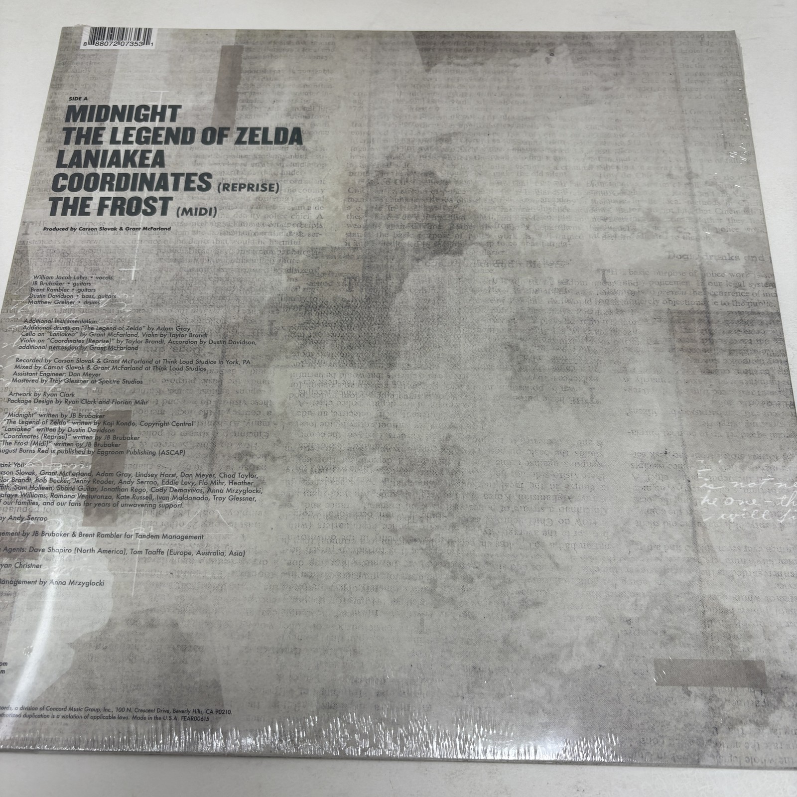 August Burns Red – Phantom Sessions EP Near Mint (NM or M-)/Near Mint (NM or M-)