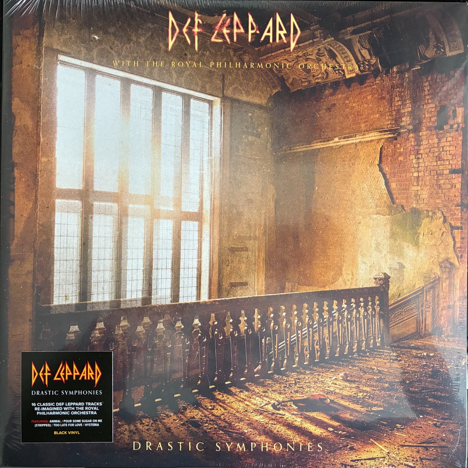 DEF LEPPARD Drastic Symphonies 2 LP SEALED Black Vinyl
