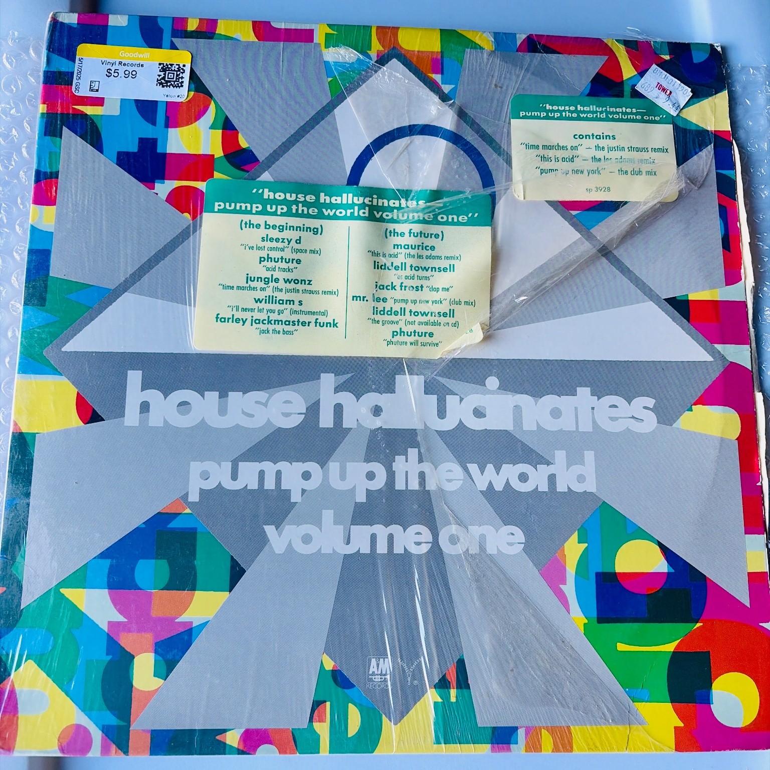 house hallucinates – Pump Up The World Vol.1 2LP 1988 Trax ACID House TECHNO NM