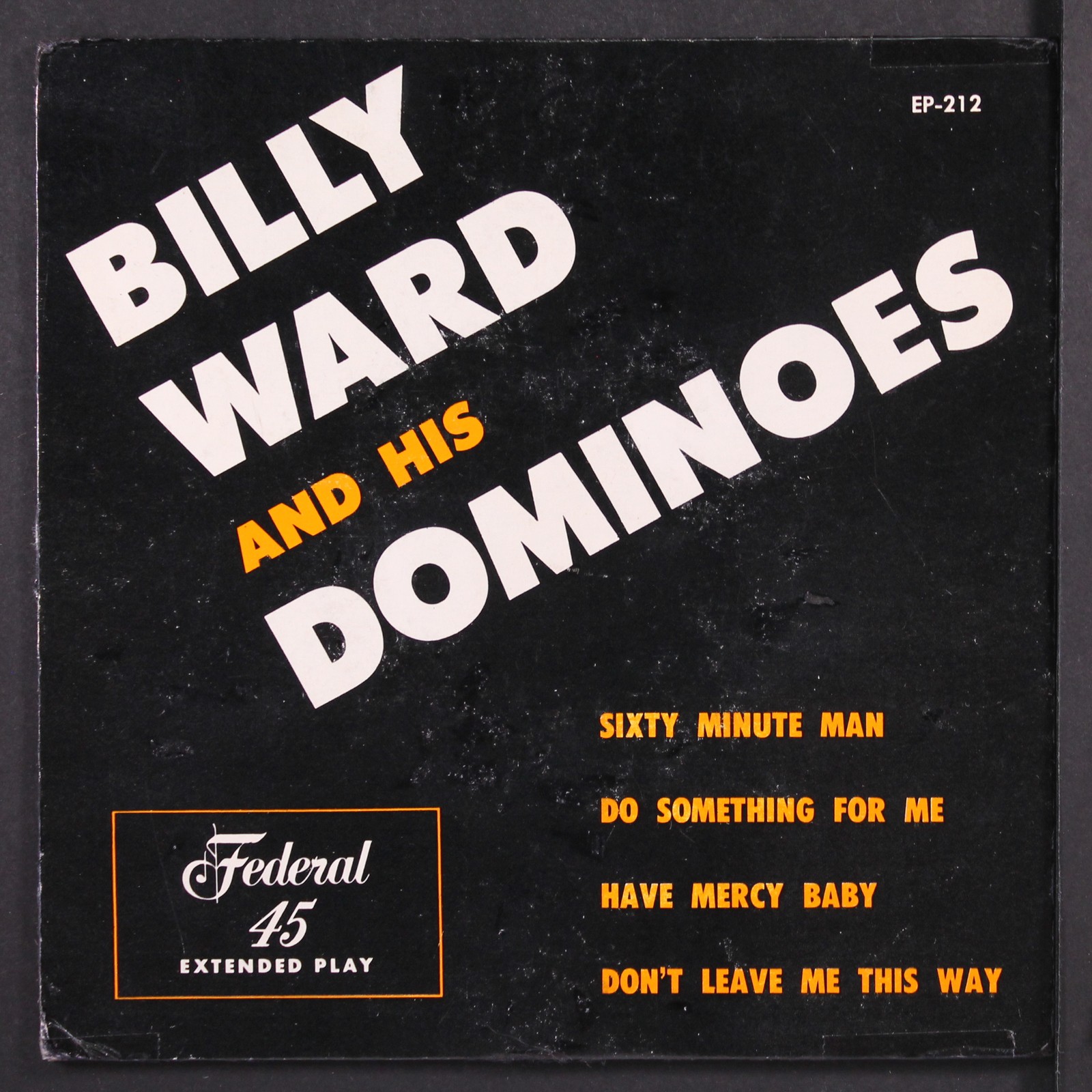 BILLY WARD & DOMINOES: billy ward & his dominoes FEDERAL 7″ EP 45 RPM