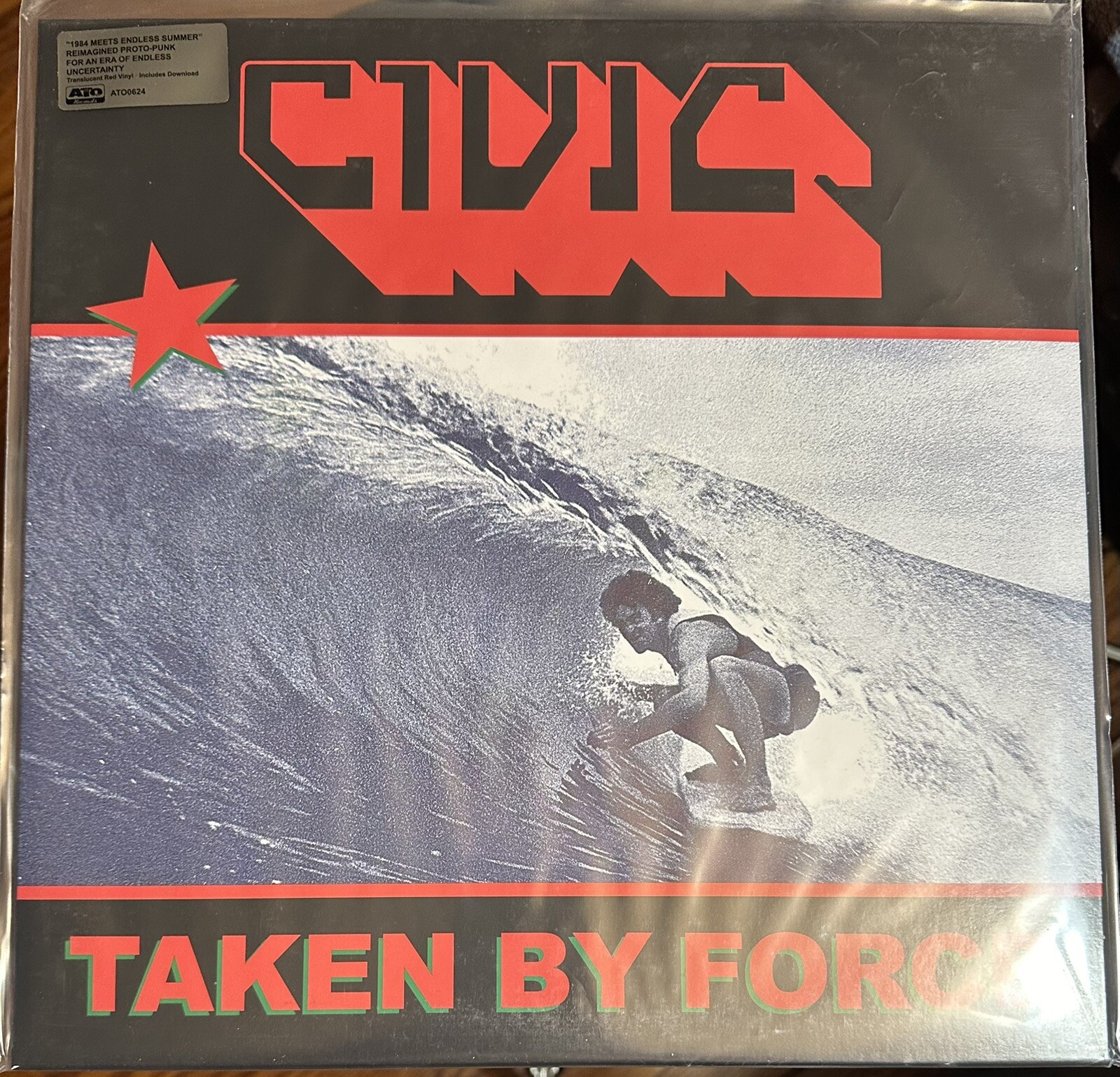 Civic-Taken By Force LP ATO Records New 2023 Red Vinyl N/M Rock