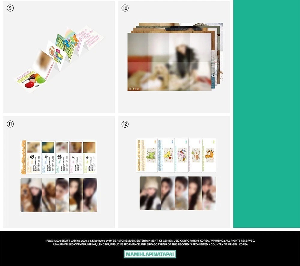 ILLIT [MAMIHLAPINATAPAI] 4th Mini Album PAW PAW Ver/M.CD+3Book+Poster+3Card+GIFT