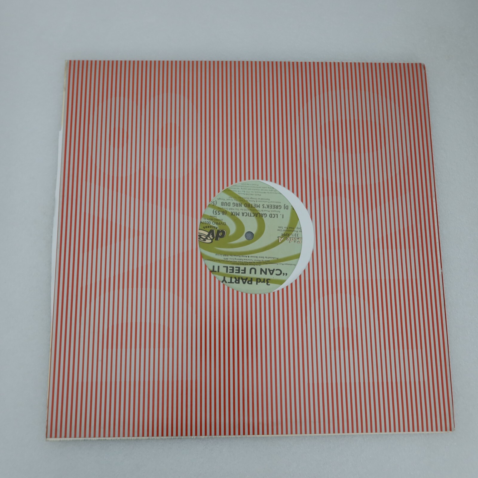 3Rd Party Can U Feel It PROMO SINGLE Vinyl Record Album