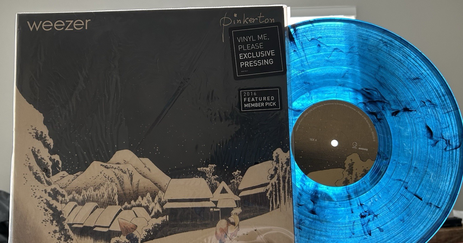 Weezer Pinkerton VMP Blue & Black Marble Vinyl, Me Please Pressing 2016