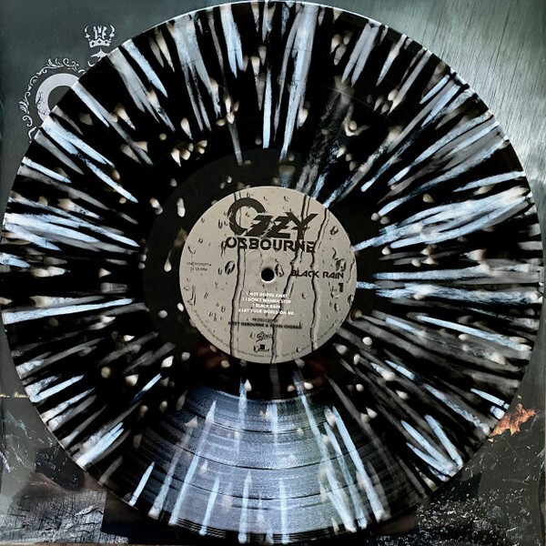 OZZY OSBOURNE Black Rain 2-LP BLACK ICE with WHITE & SILVER SPLATTER BEST BUY