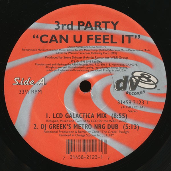 3rd Party – Can U Feel It (12″) (Mint (M)) 3345170772