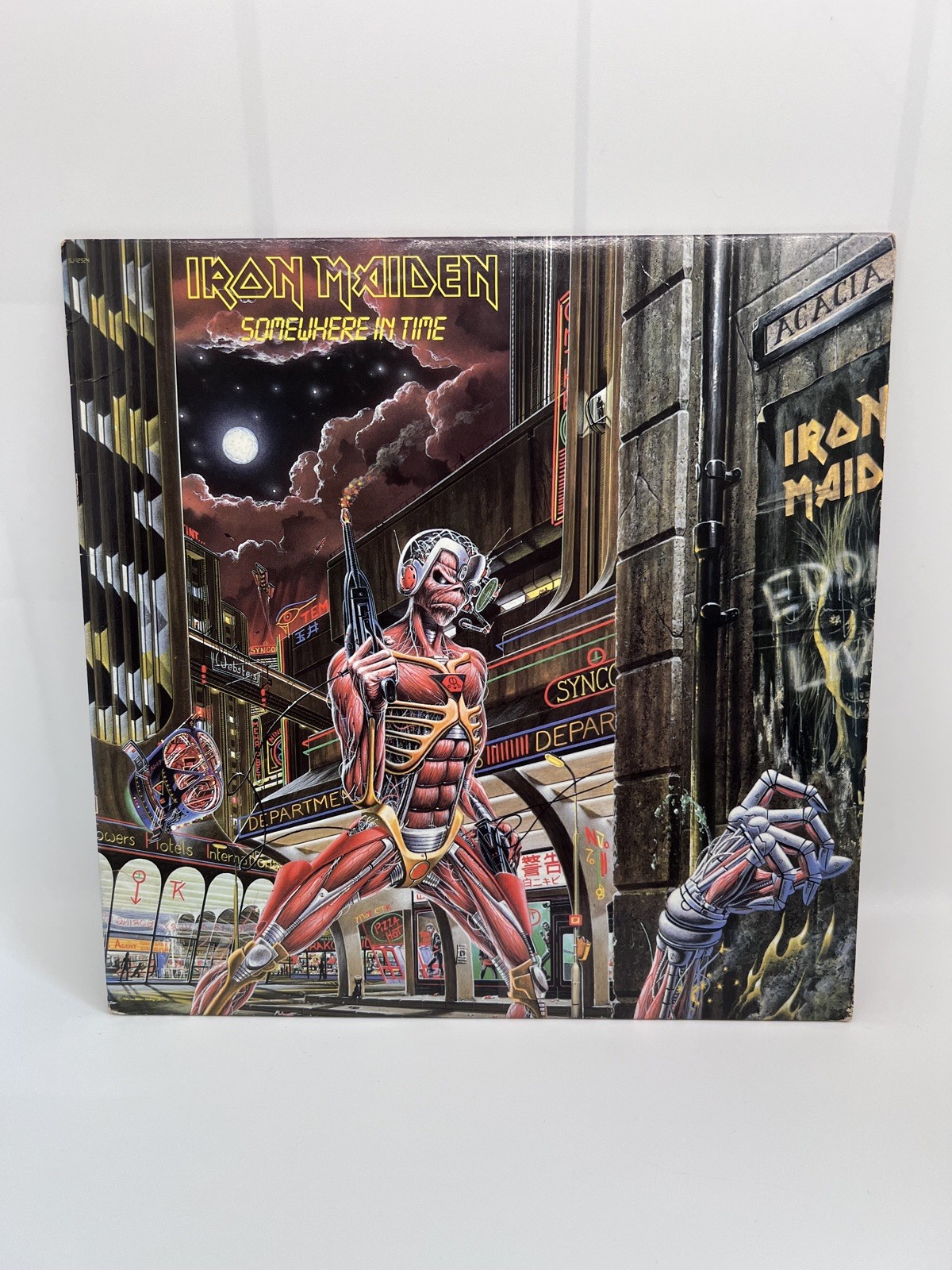 Iron Maiden: Somewhere In Time 1986 LP Vinyl VG+/VG+