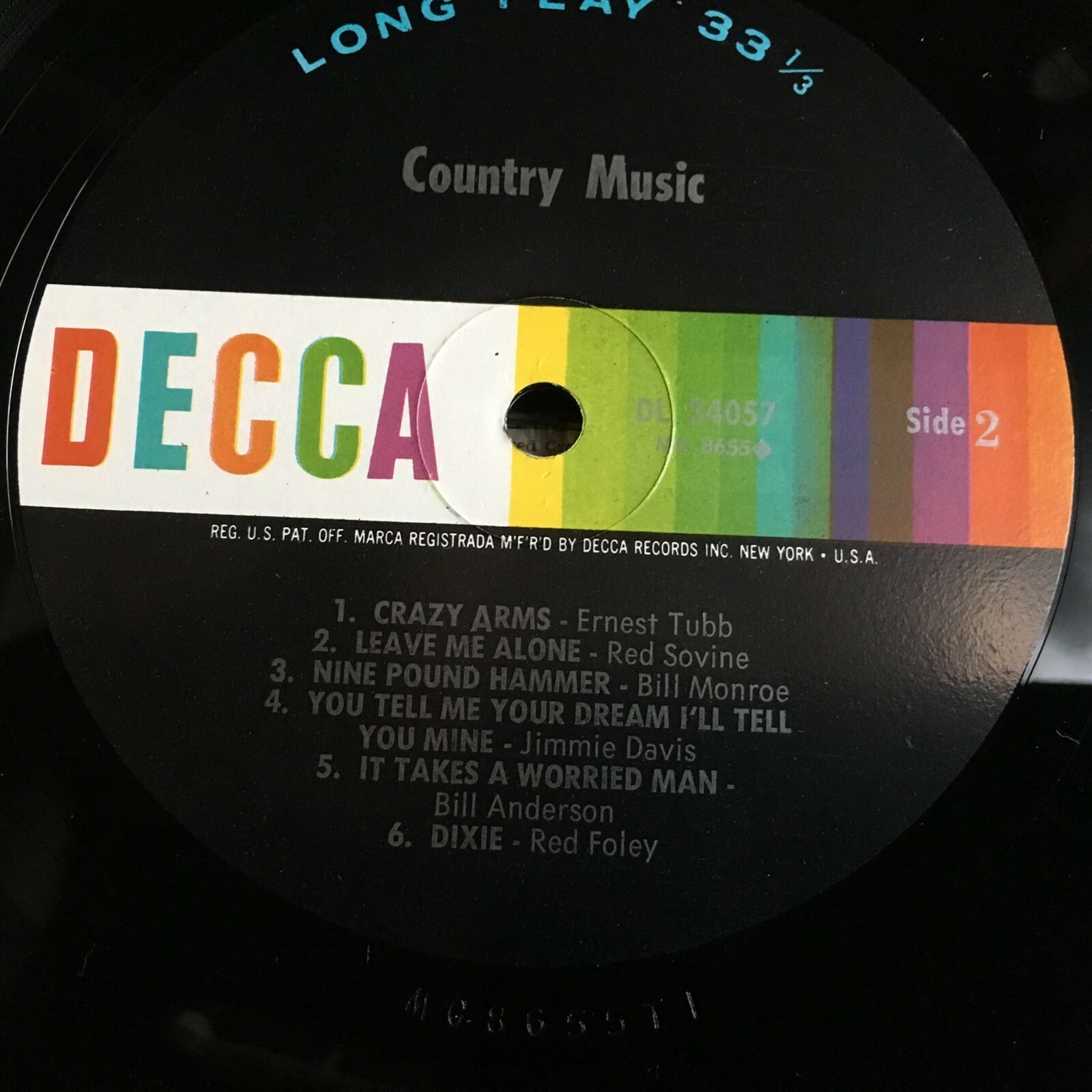 Monroe Pierce Country Music Time VG+ Shrink DECCA DL34057 Record PET RESCUE