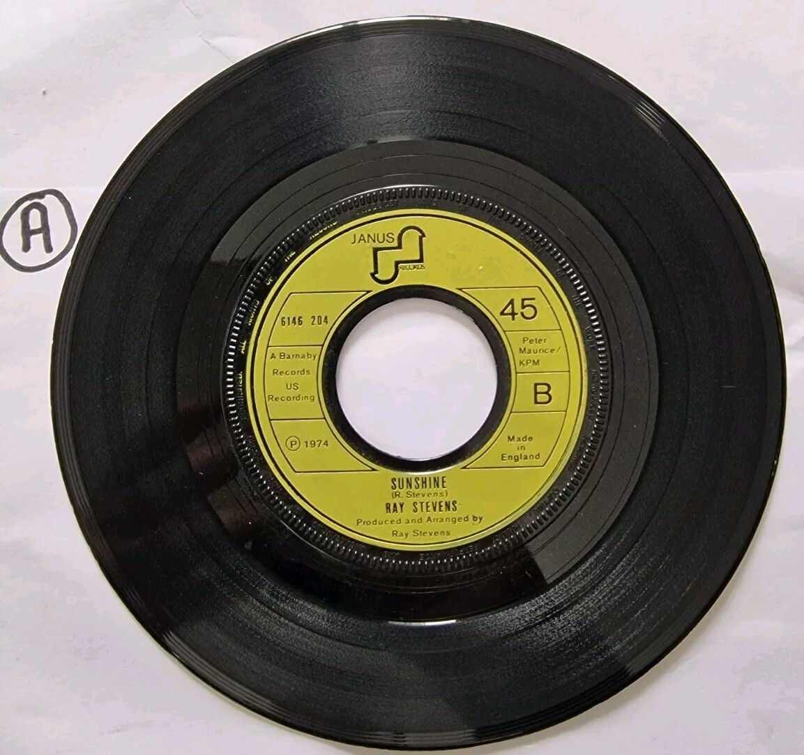 RAY STEVENS MISTY 58 (58) 2 Track 7″ Single Plain Paper Sleeve JANUS RECORDS